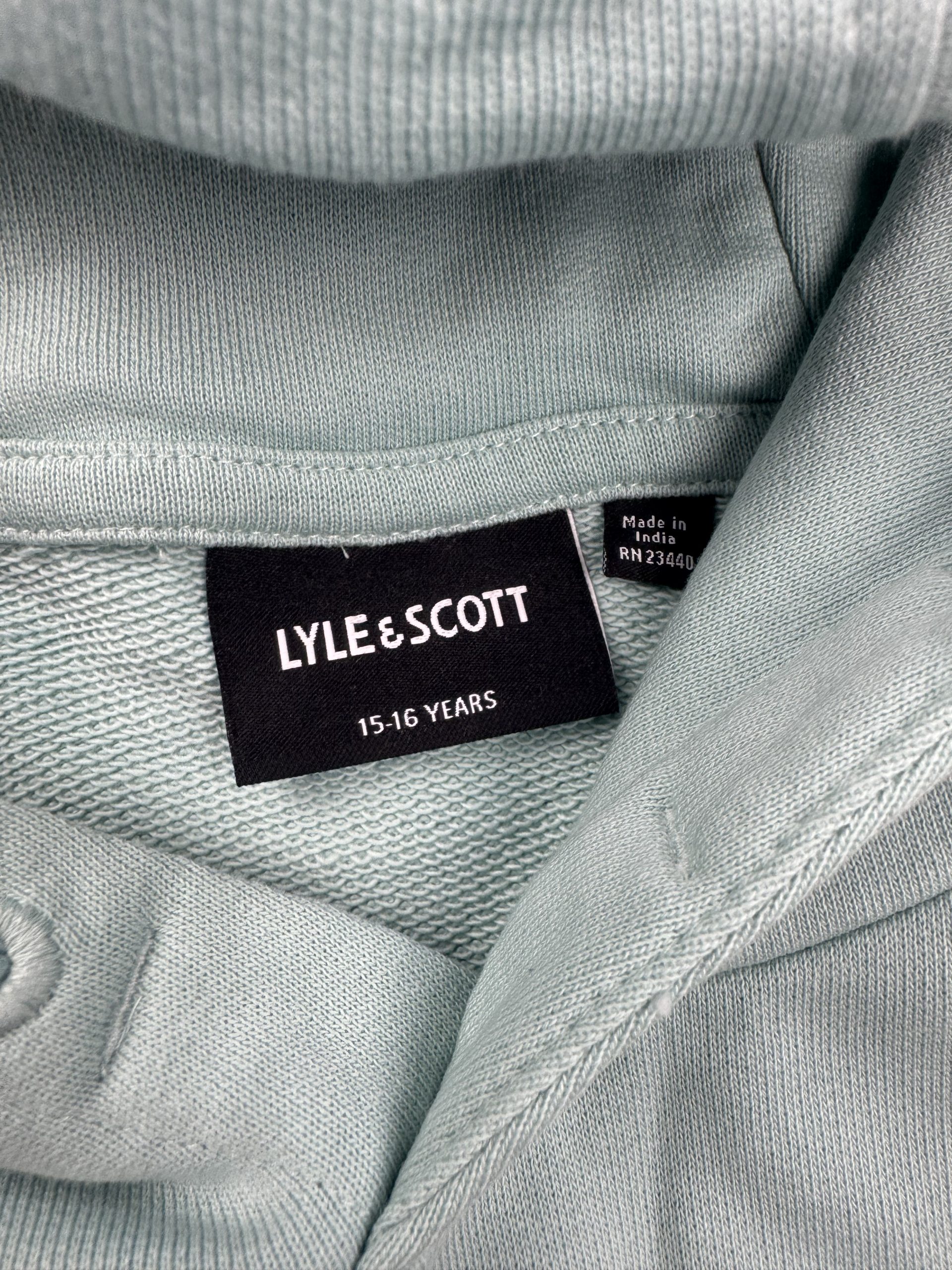 Lyle & Scott Mint Green Hoodie Youth 15-16 Years Eagle Logo image 3