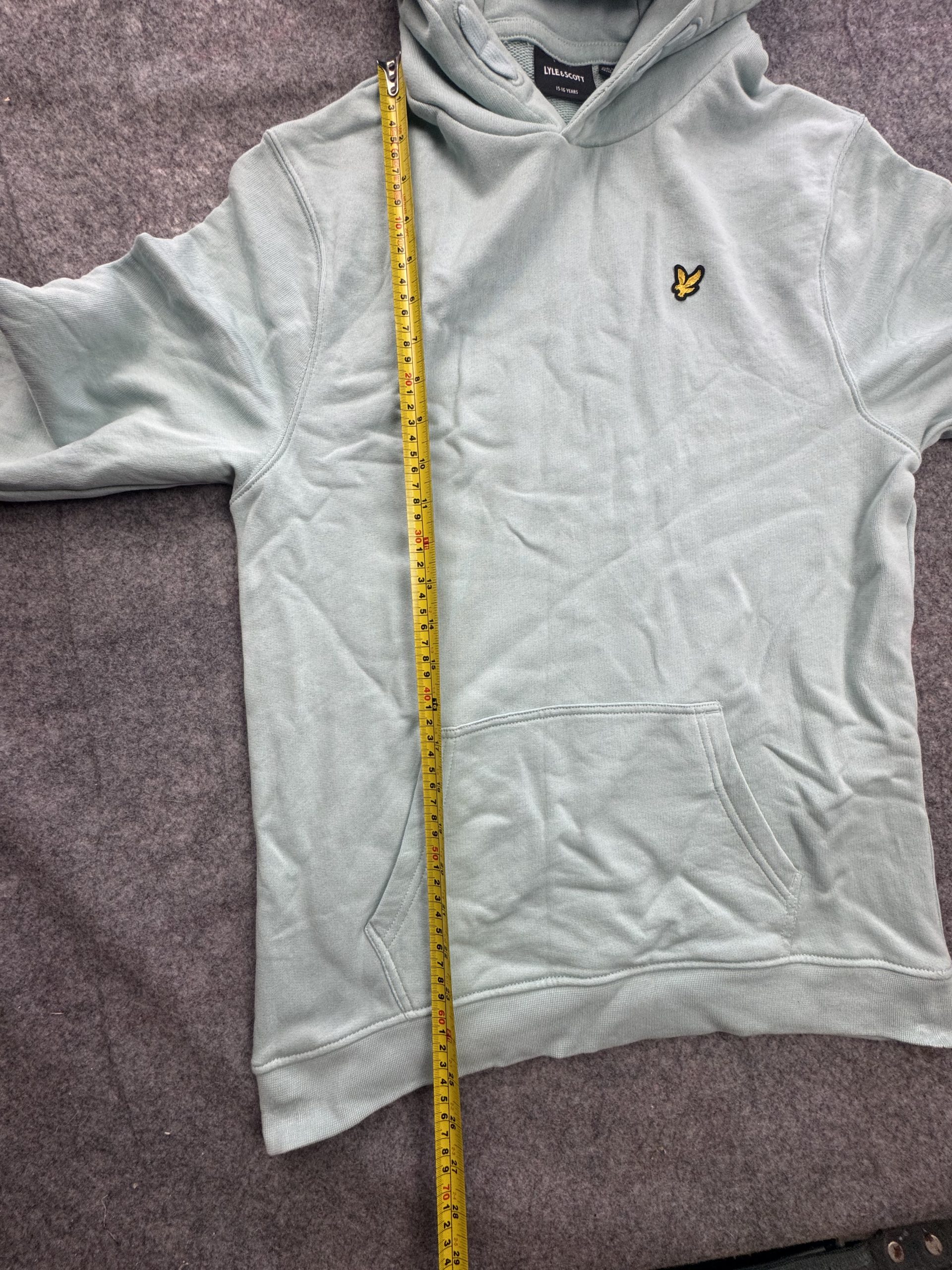 Lyle & Scott Mint Green Hoodie Youth 15-16 Years Eagle Logo image 5