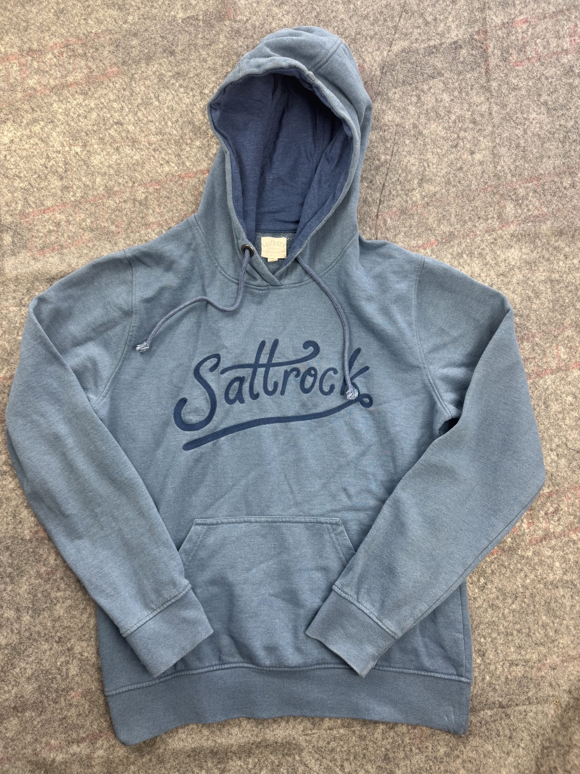 Saltrock Blue Logo Hoodie Womans 10. Faded Wash