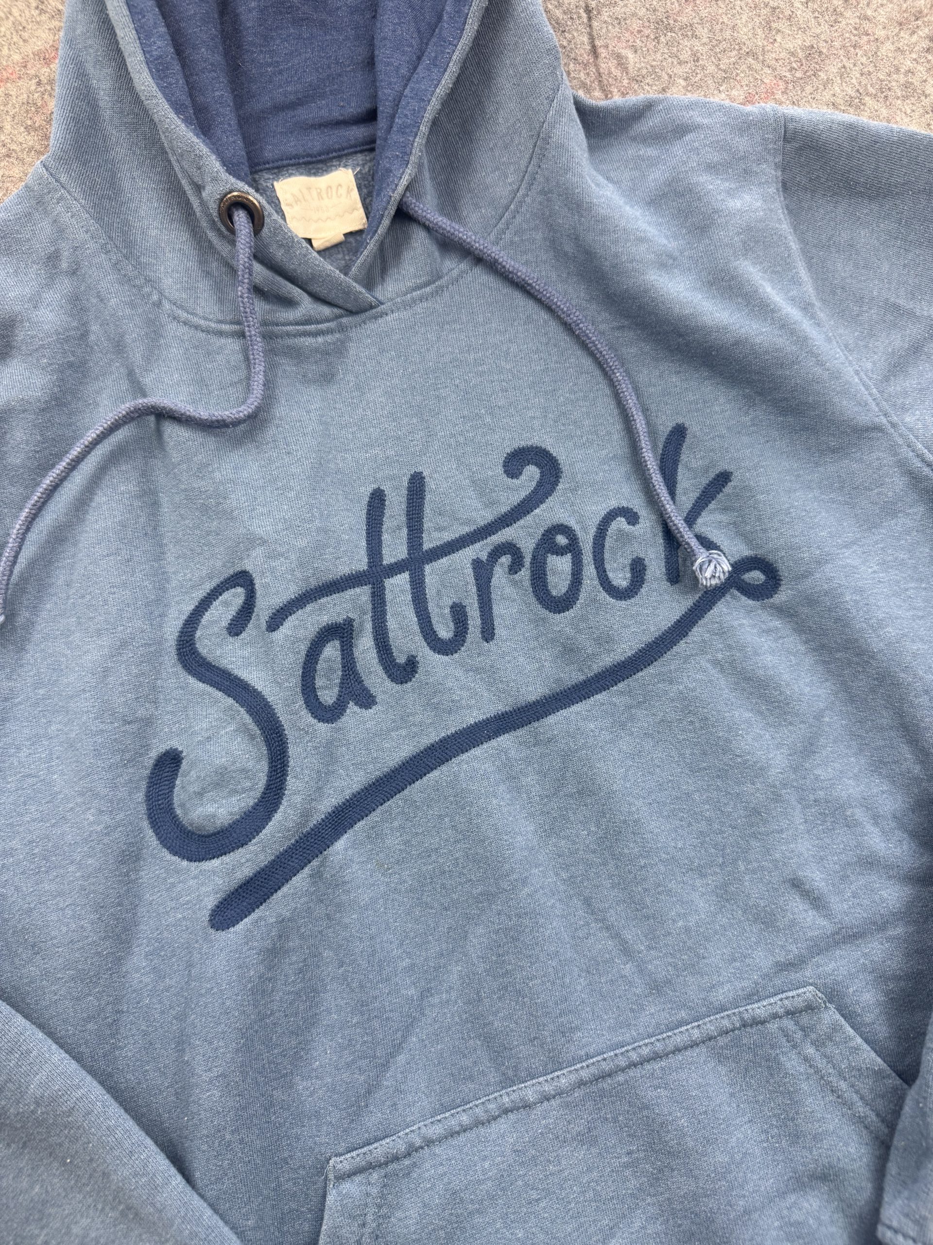 Saltrock Blue Logo Hoodie Womans 10. Faded Wash image 2