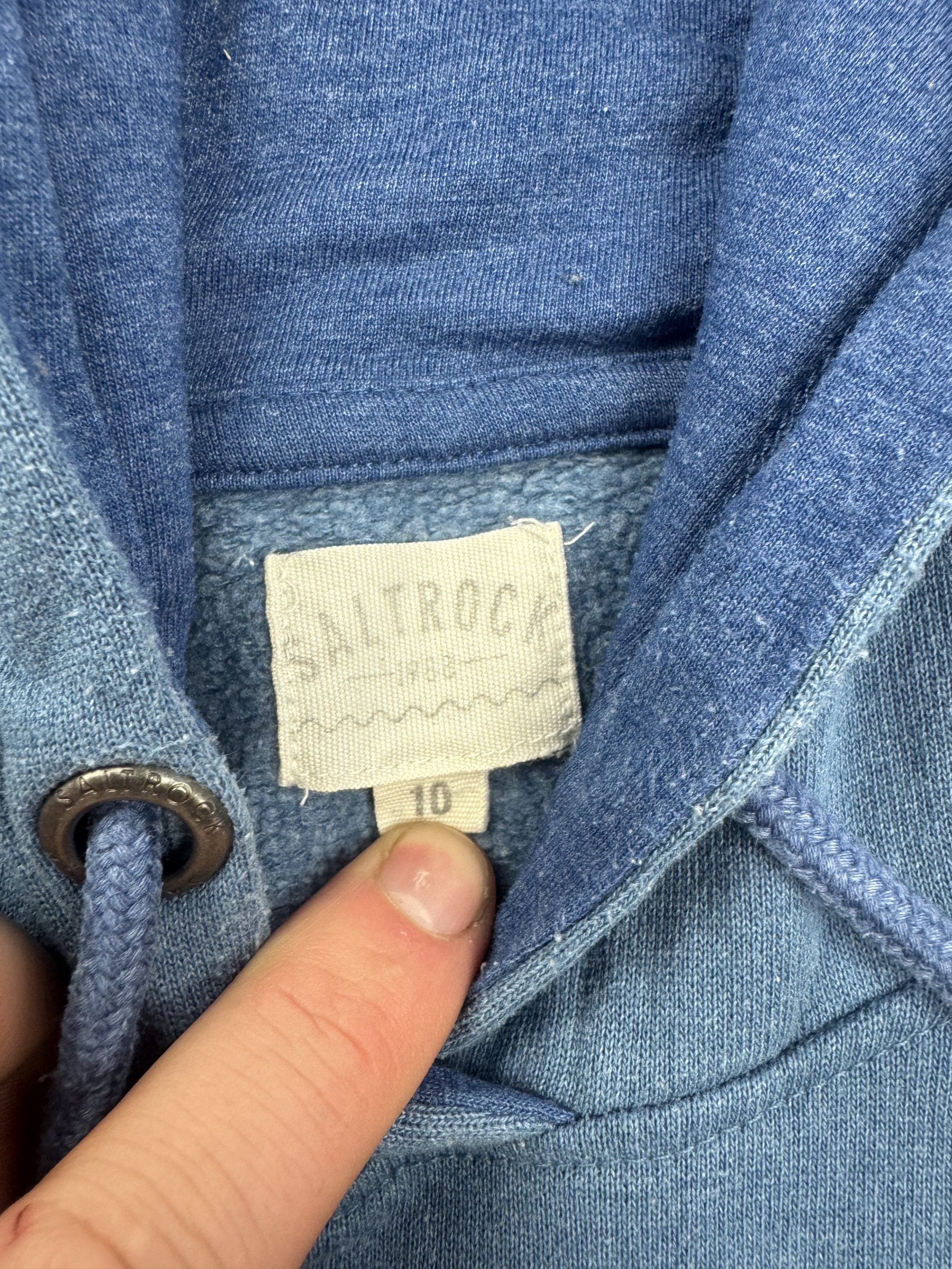 Saltrock Blue Logo Hoodie Womans 10. Faded Wash image 3