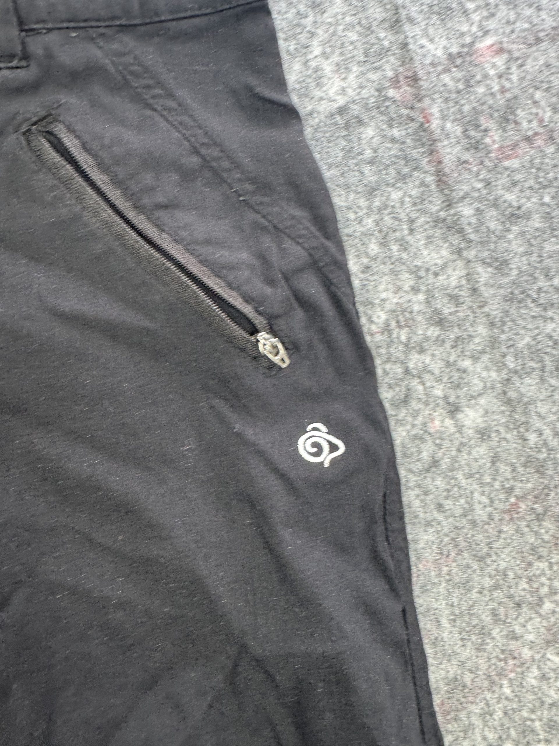 Craghoppers Black Walking Trousers UK 16 Zip Pockets image 2