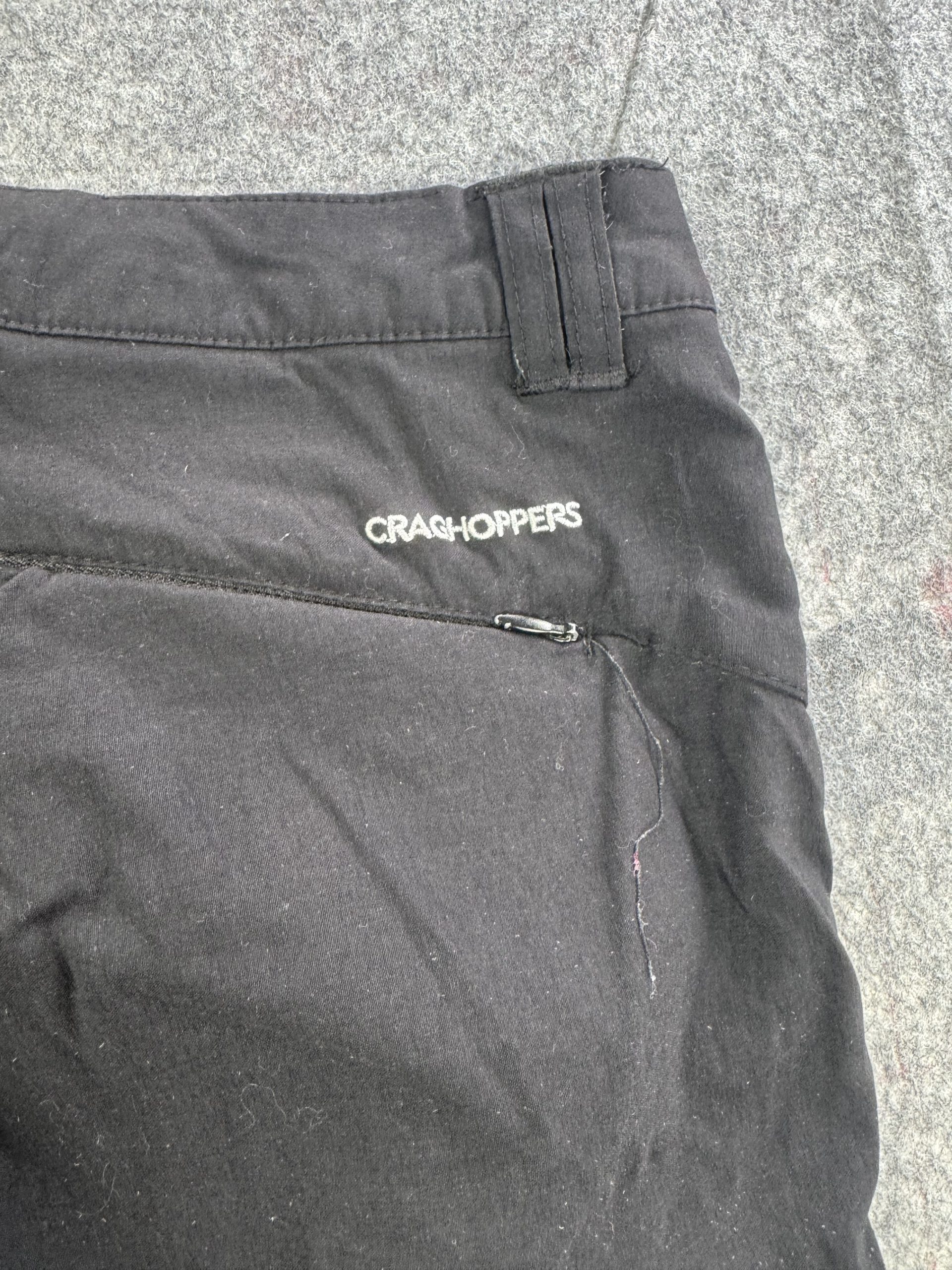 Craghoppers Black Walking Trousers UK 16 Zip Pockets image 5