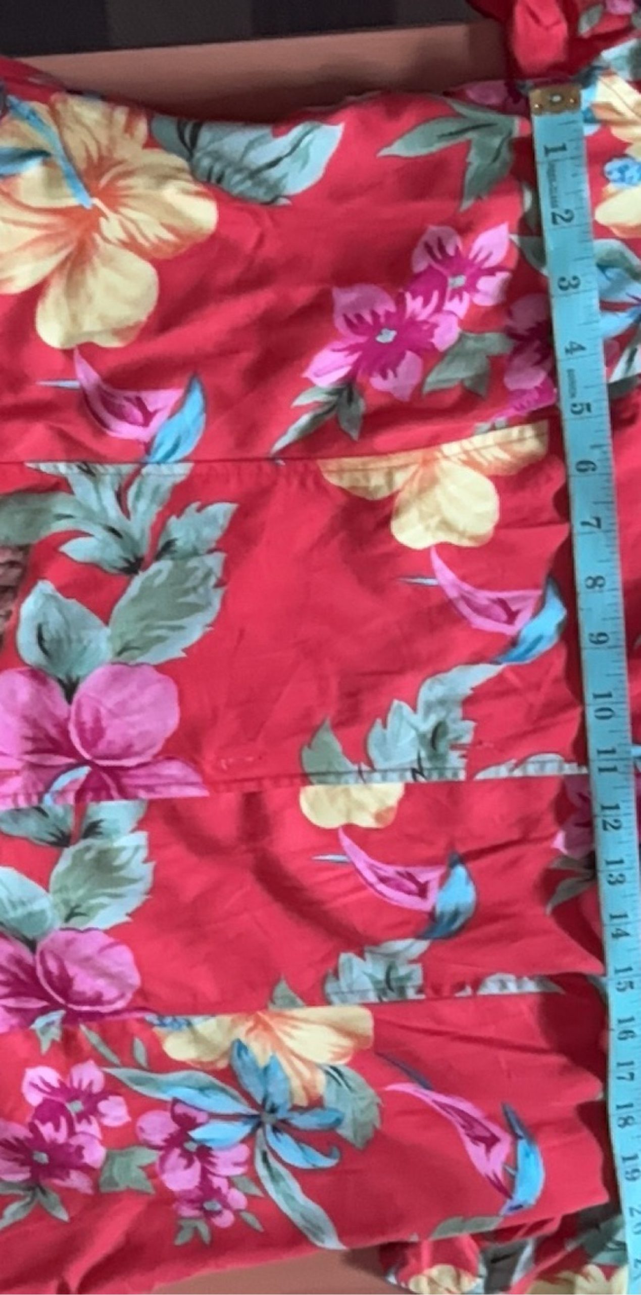Caribbean Joe Red Floral Rayon Top Woman 1X image 5