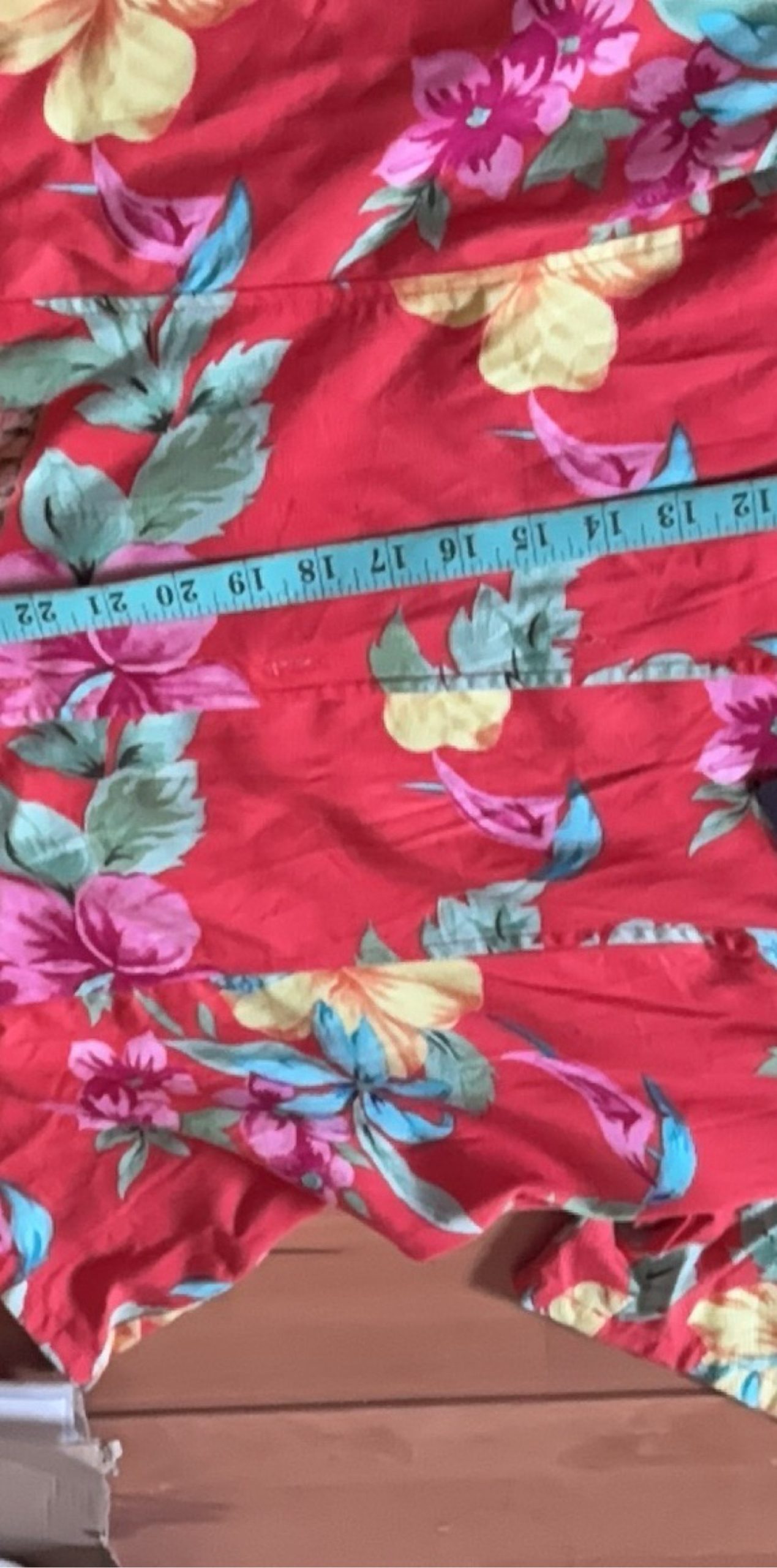 Caribbean Joe Red Floral Rayon Top Woman 1X image 6