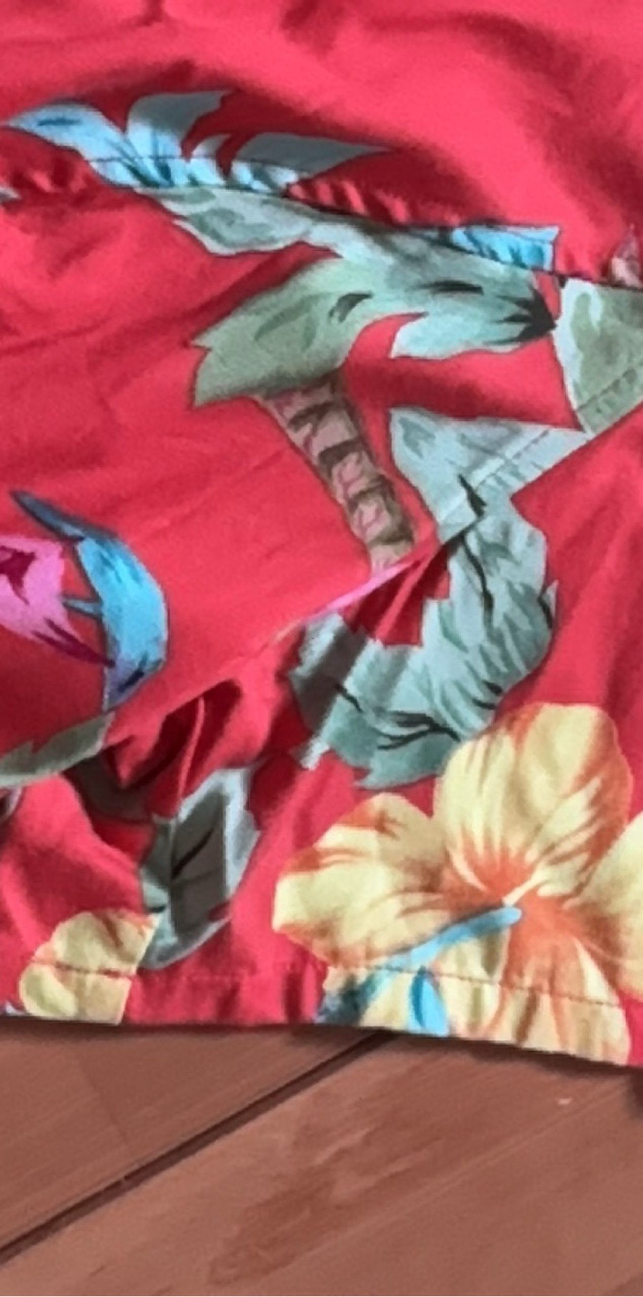 Caribbean Joe Red Floral Rayon Top Woman 1X image 7