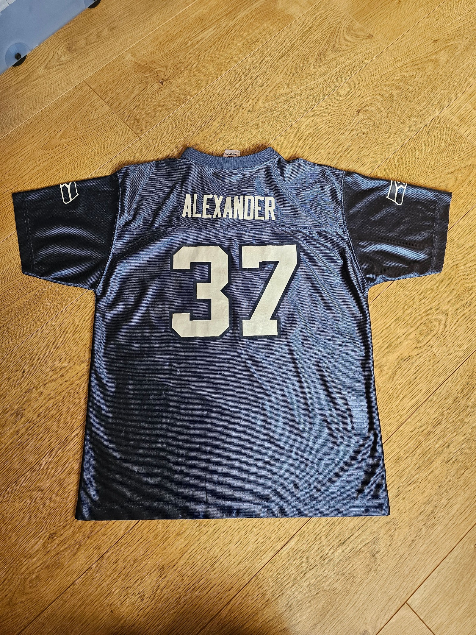 Boys Navy Polyester Sports Jersey Extra Large 18-20 Alexander 37 image 2