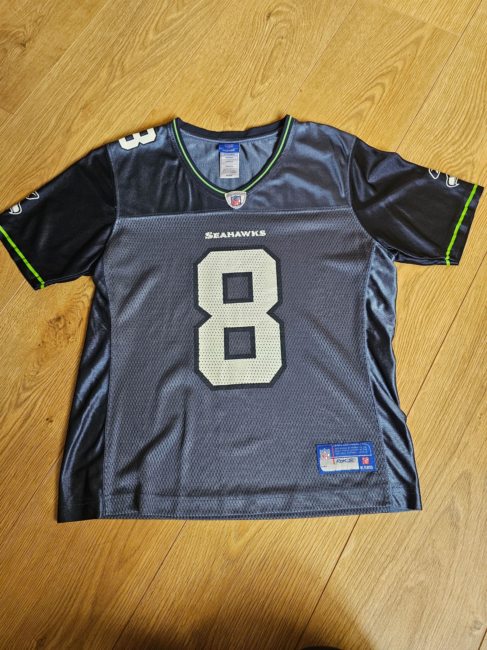 Reebok Navy Seattle Seahawks NFL Jersey Womens Medium Matt Hasselbeck