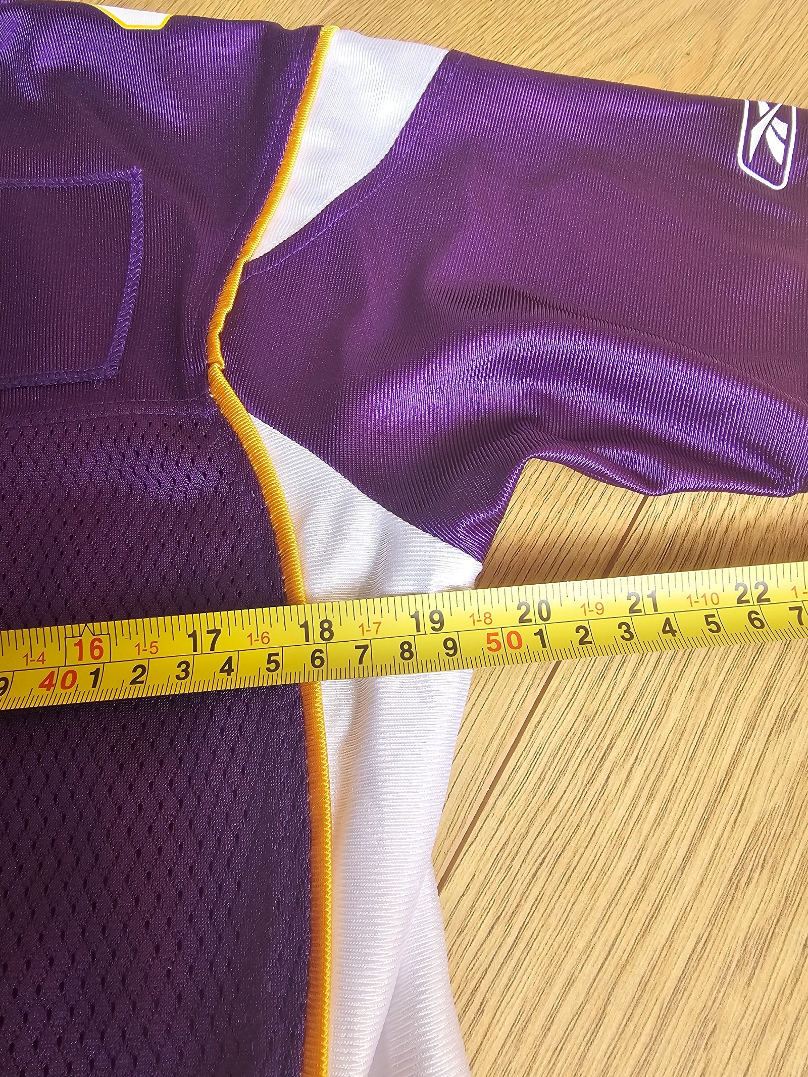 Reebok Purple & White Minnesota Vikings NFL Jersey Womens Medium Brett Favre image 7