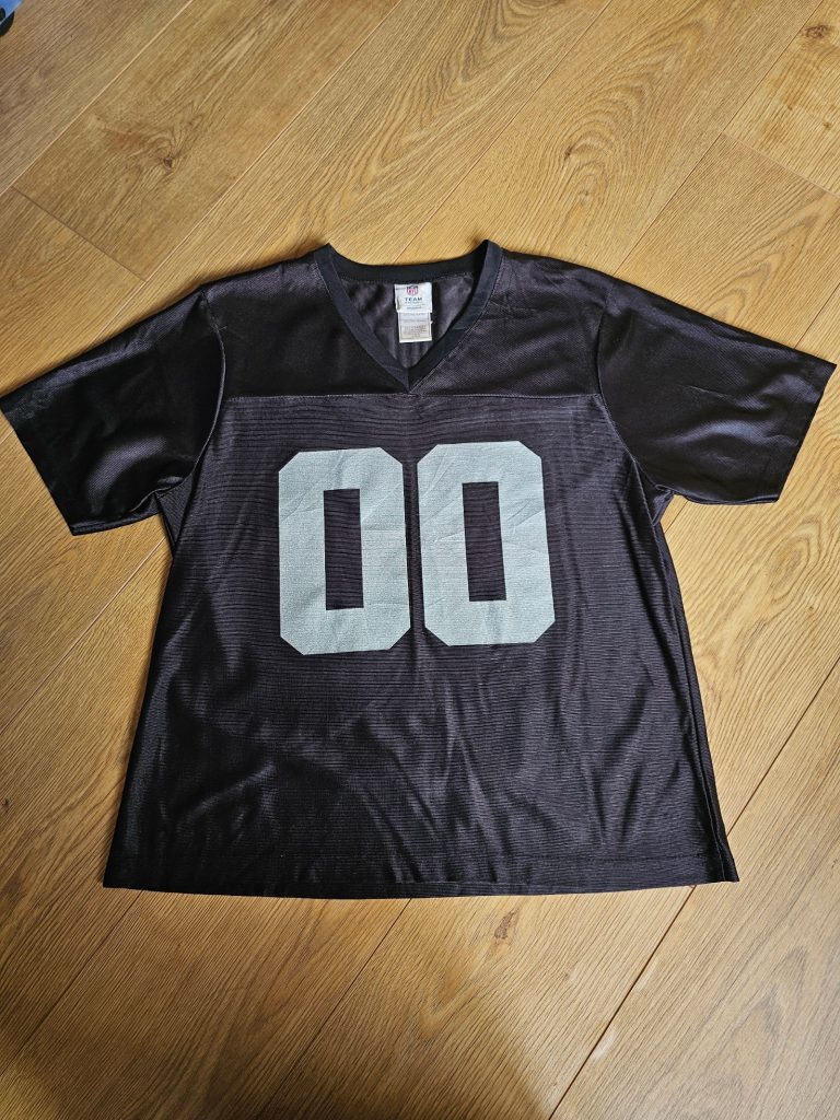 NFL team apparel Black Raiders Womens Jersey Large Polyester 00 Number