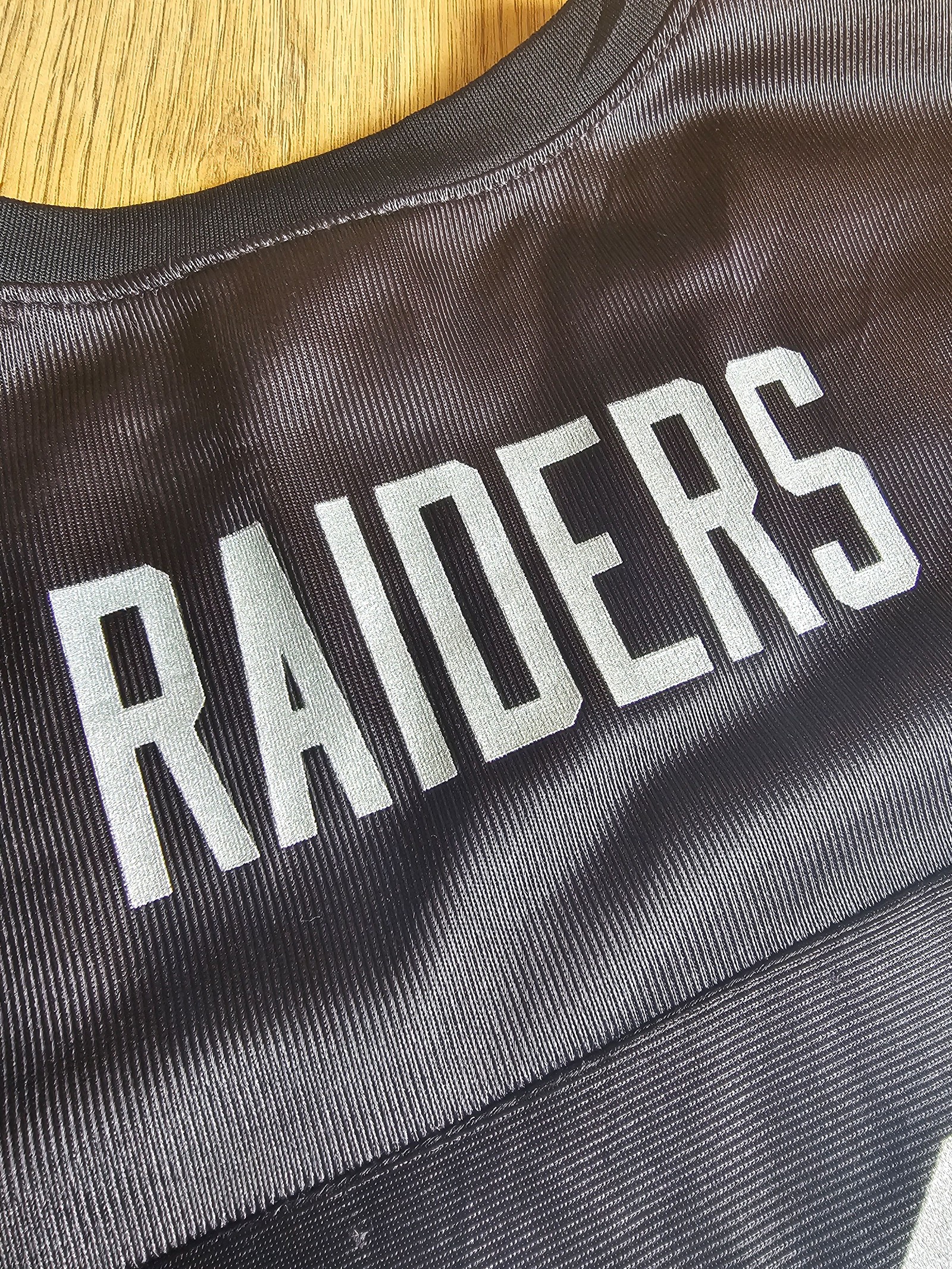 NFL team apparel Black Raiders Womens Jersey Large Polyester 00 Number image 4