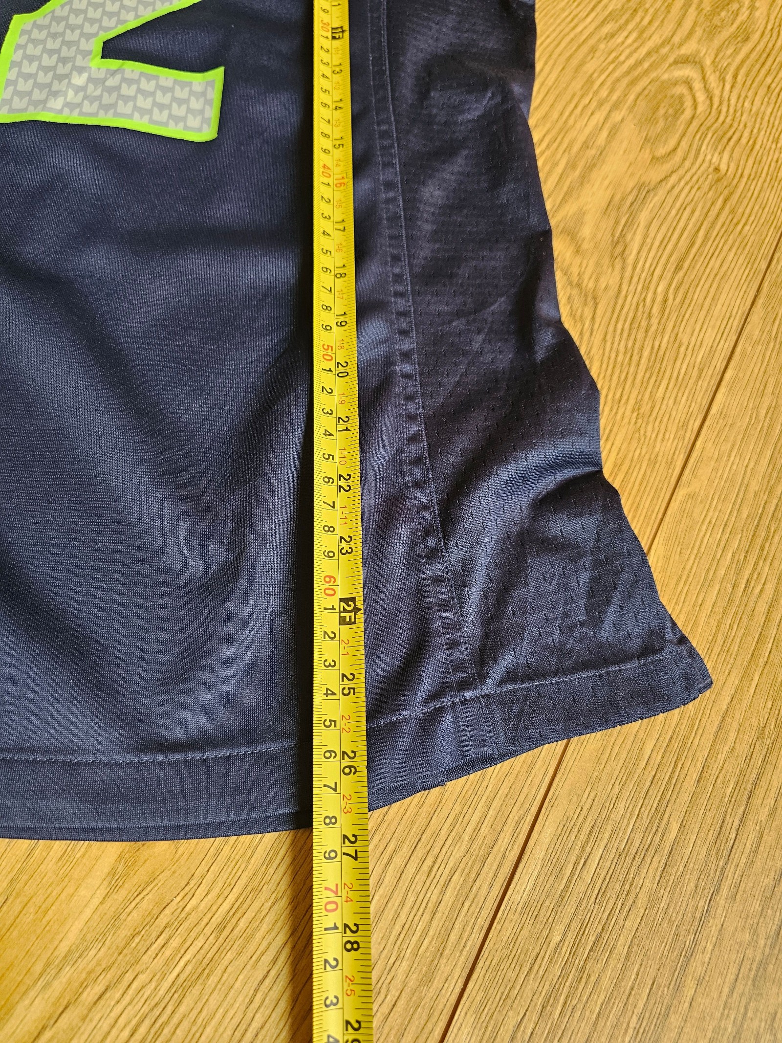 NFL Personalised Navy & Green Seattle Seahawks Jersey Womens XL On Field image 8