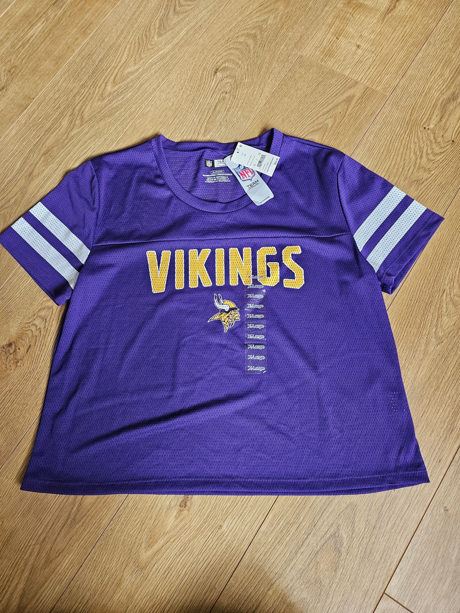 NFL Purple Minnesota Vikings Women's Mesh Jersey XL
