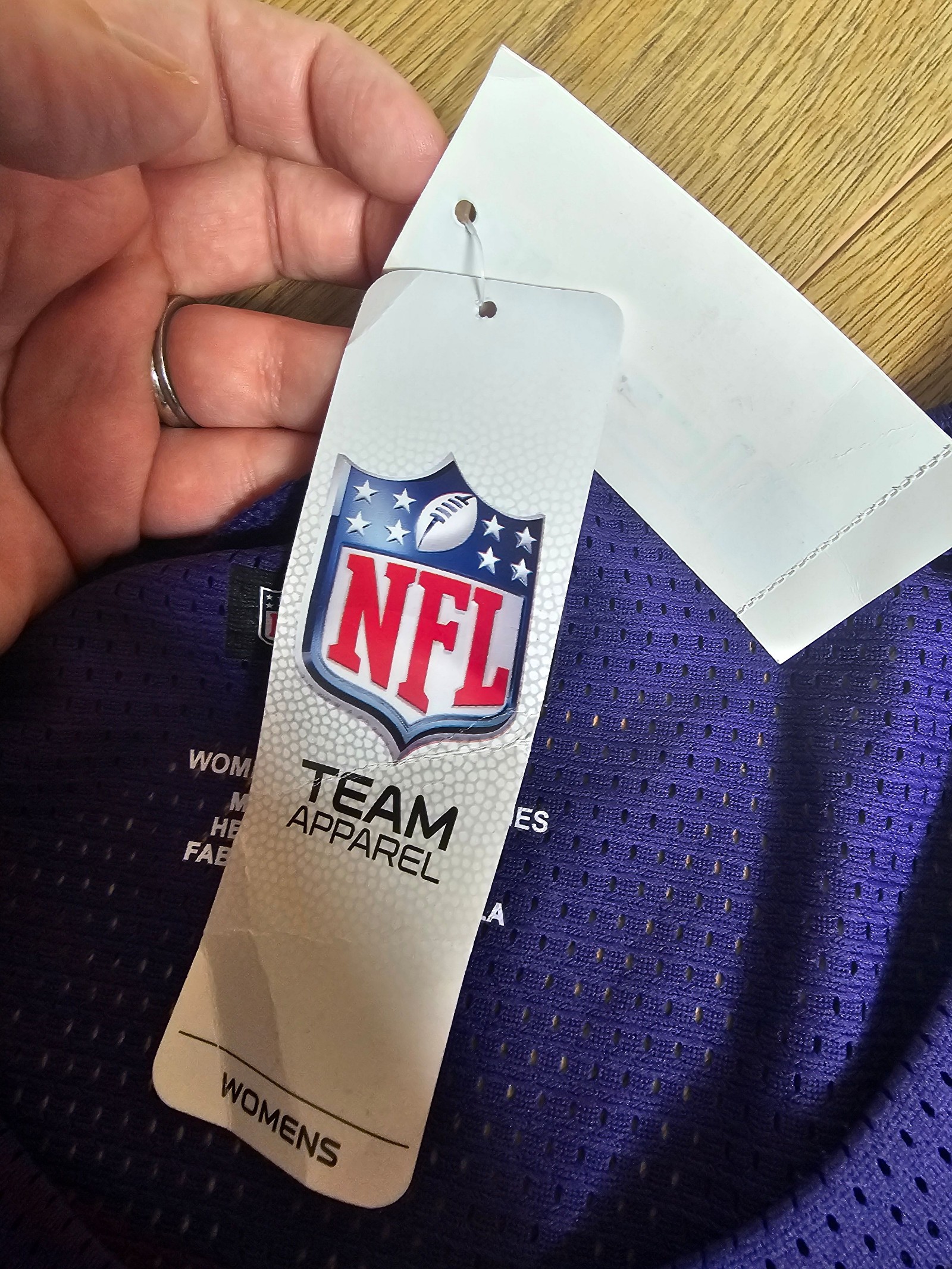 NFL Purple Minnesota Vikings Women's Mesh Jersey XL image 6