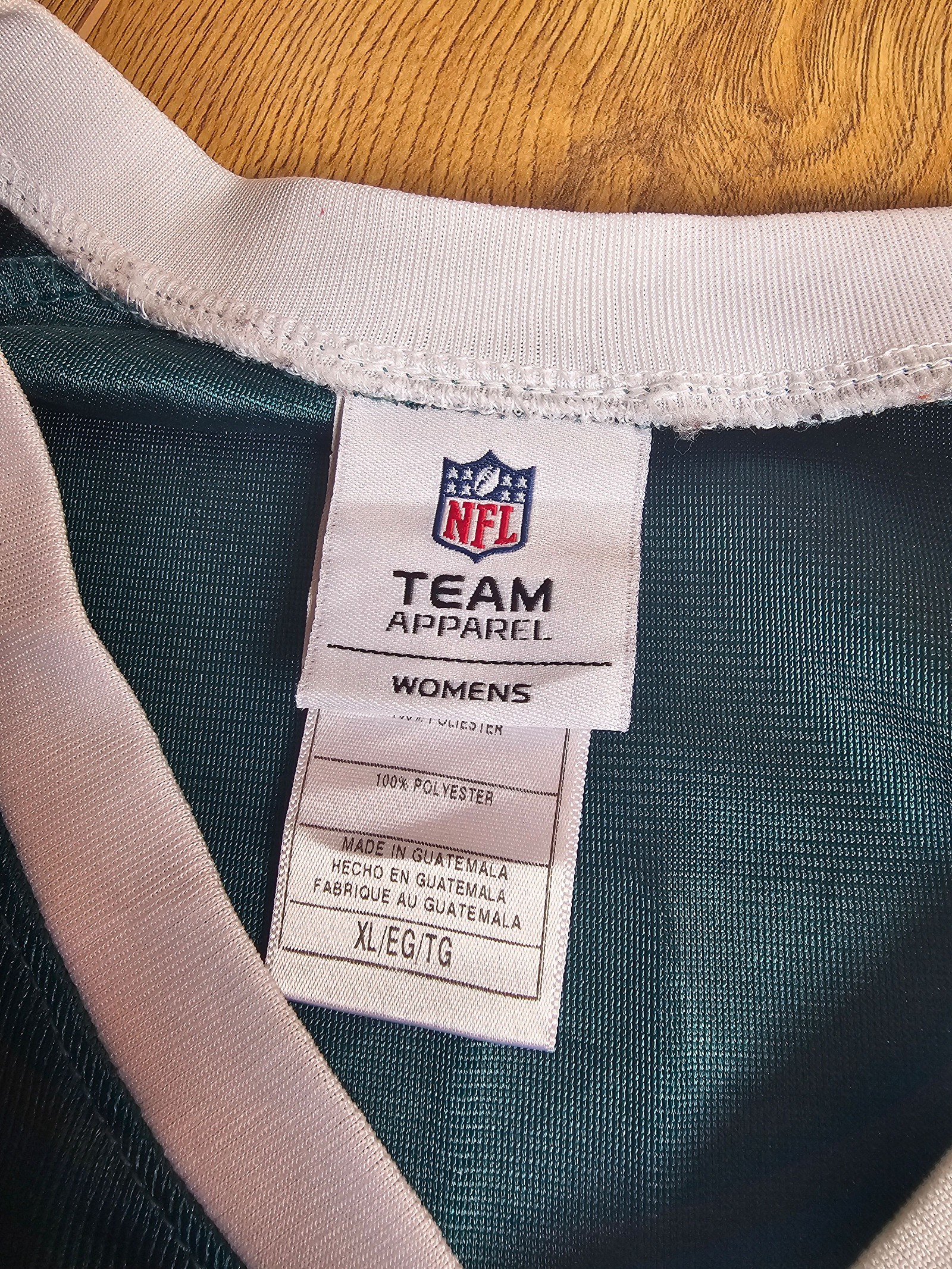 NFL Michael Vick Green & White Philadelphia Eagles Team Apparel Womens XL Jersey image 4