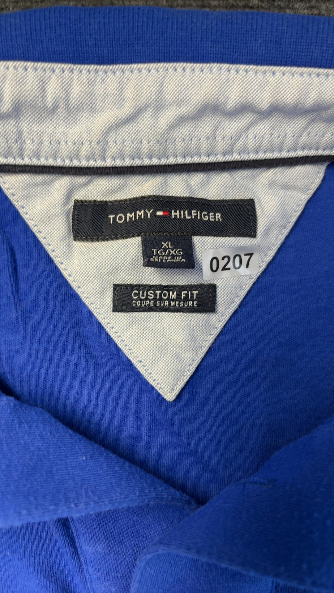 Tommy Hilfiger Blue Custom Fit Polo Shirt XL image 2