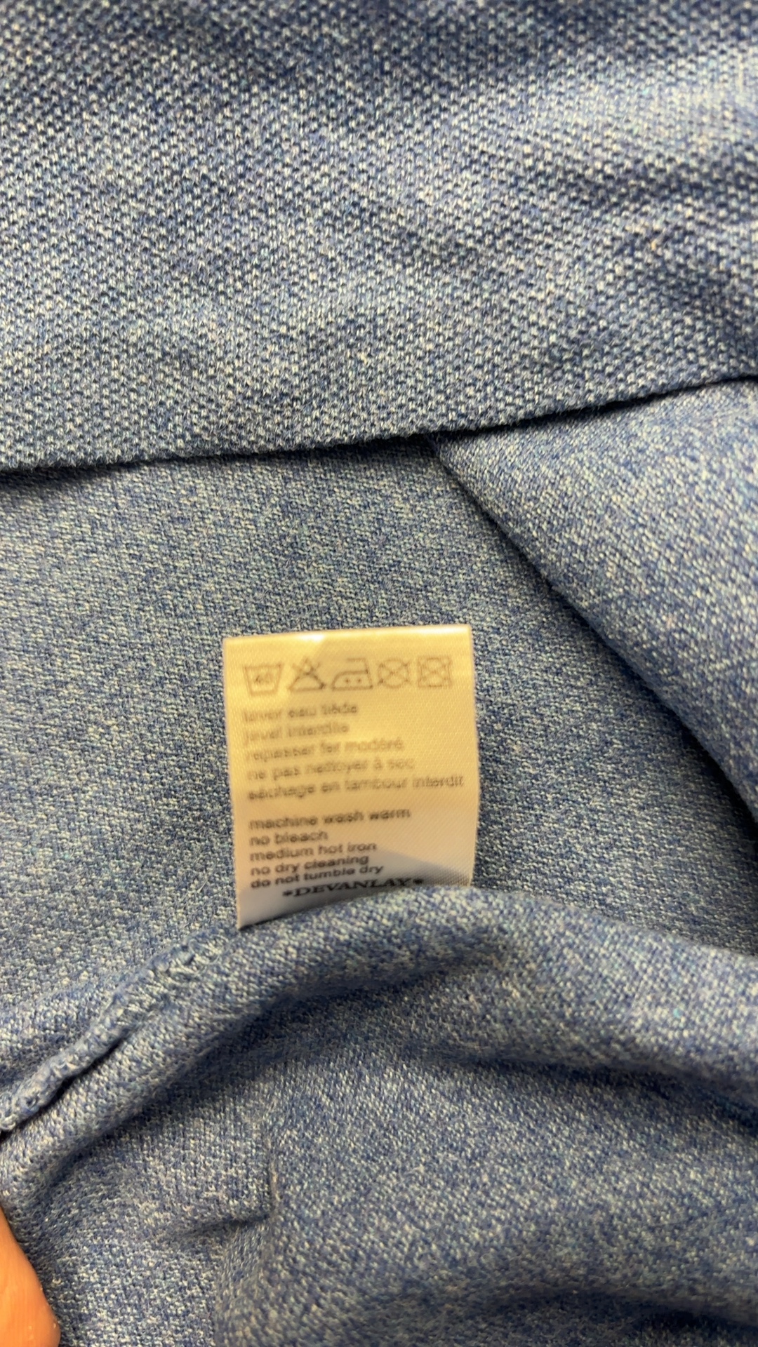 Lacoste Blue Polo Shirt L 100% Cotton image 4