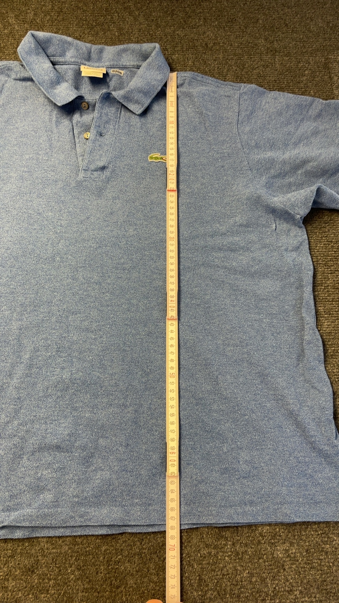 Lacoste Blue Polo Shirt L 100% Cotton image 6