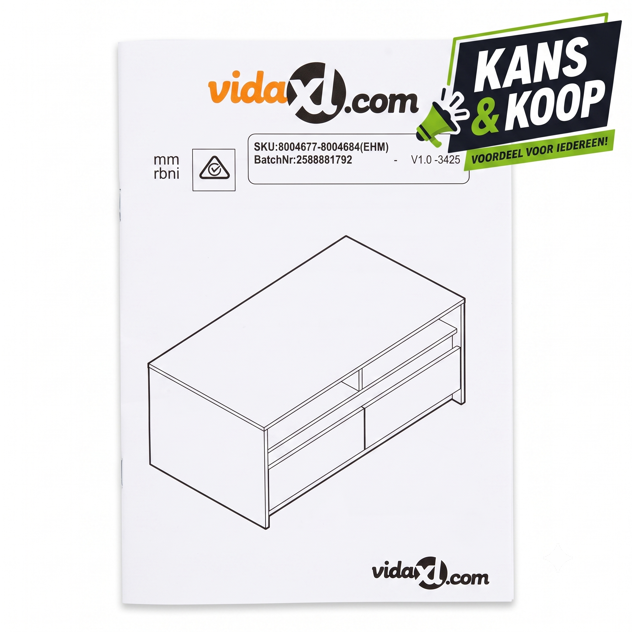 Stijlvol TV-Meubel Betonlook met Lades & Opbergvakken image 2