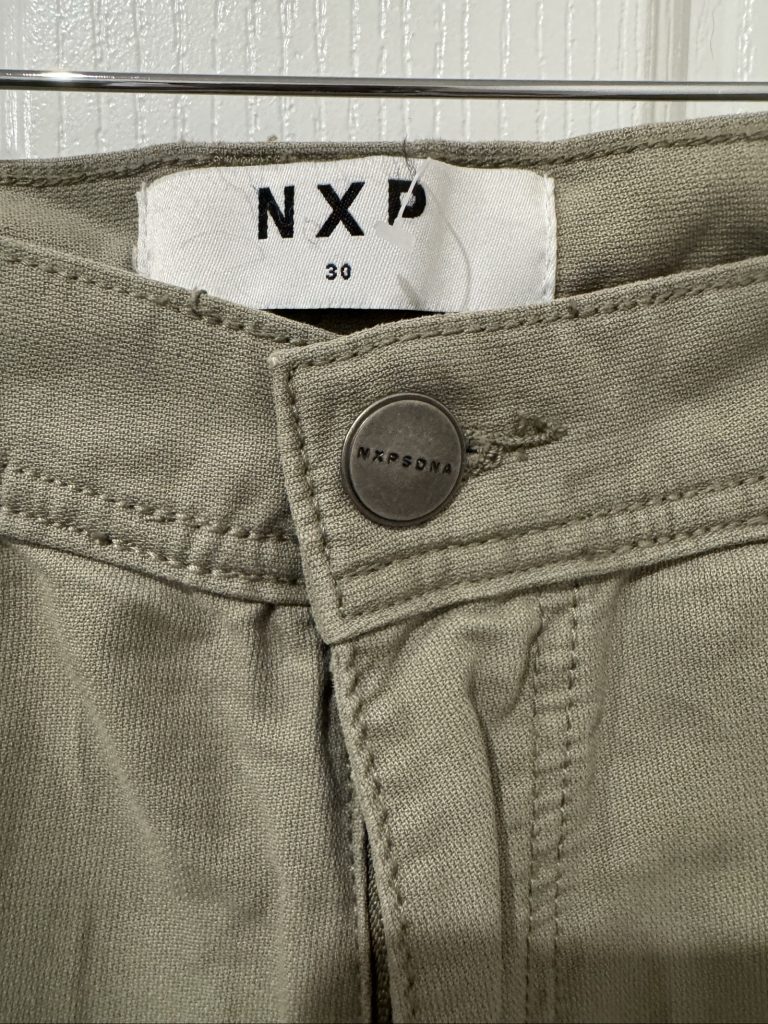NXP Khaki Cargo Pants 30 Men Utility Pockets Drawstring Hem
