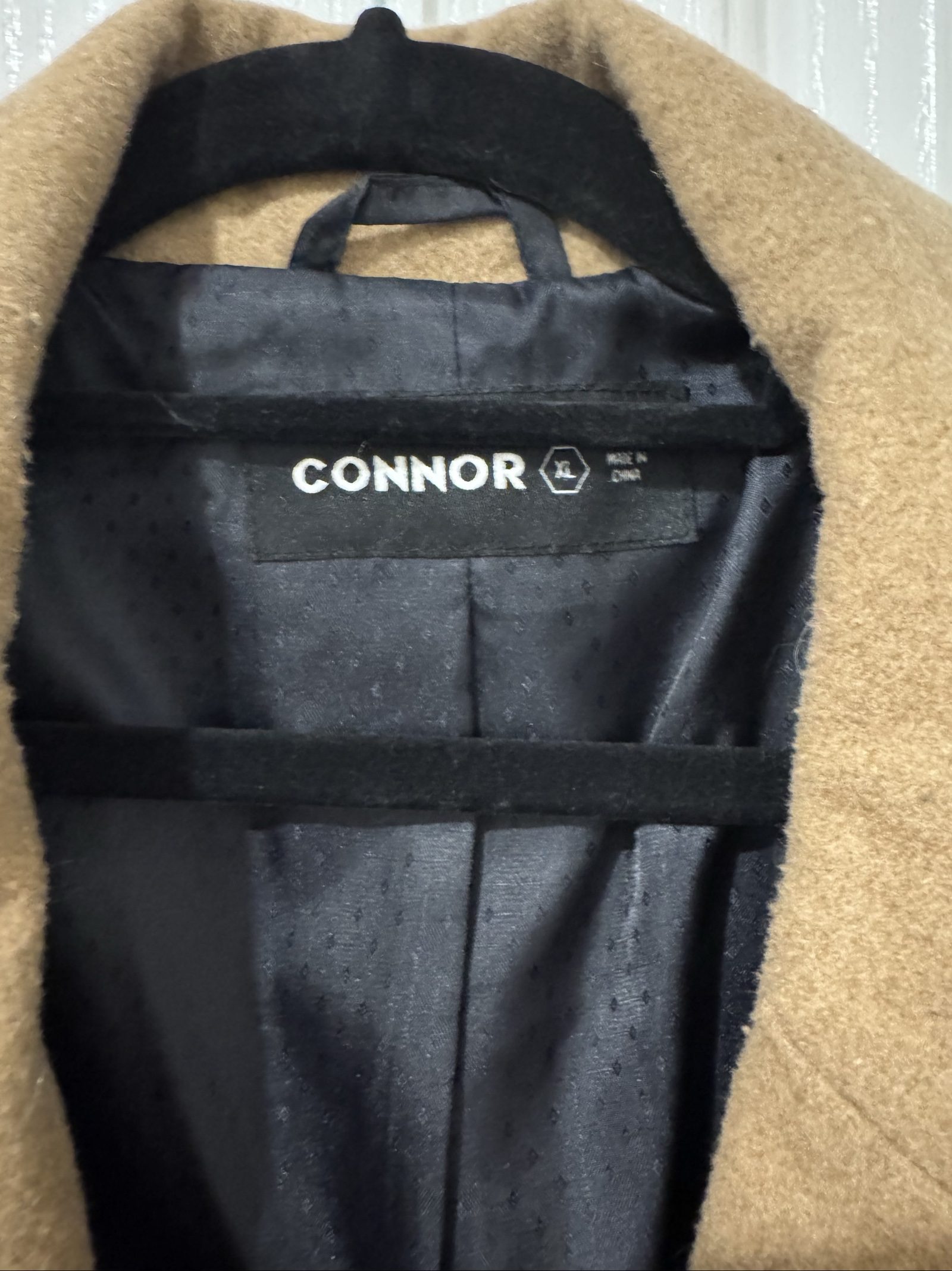 Connor Beige & Black Overcoat XL Classic Style image 2