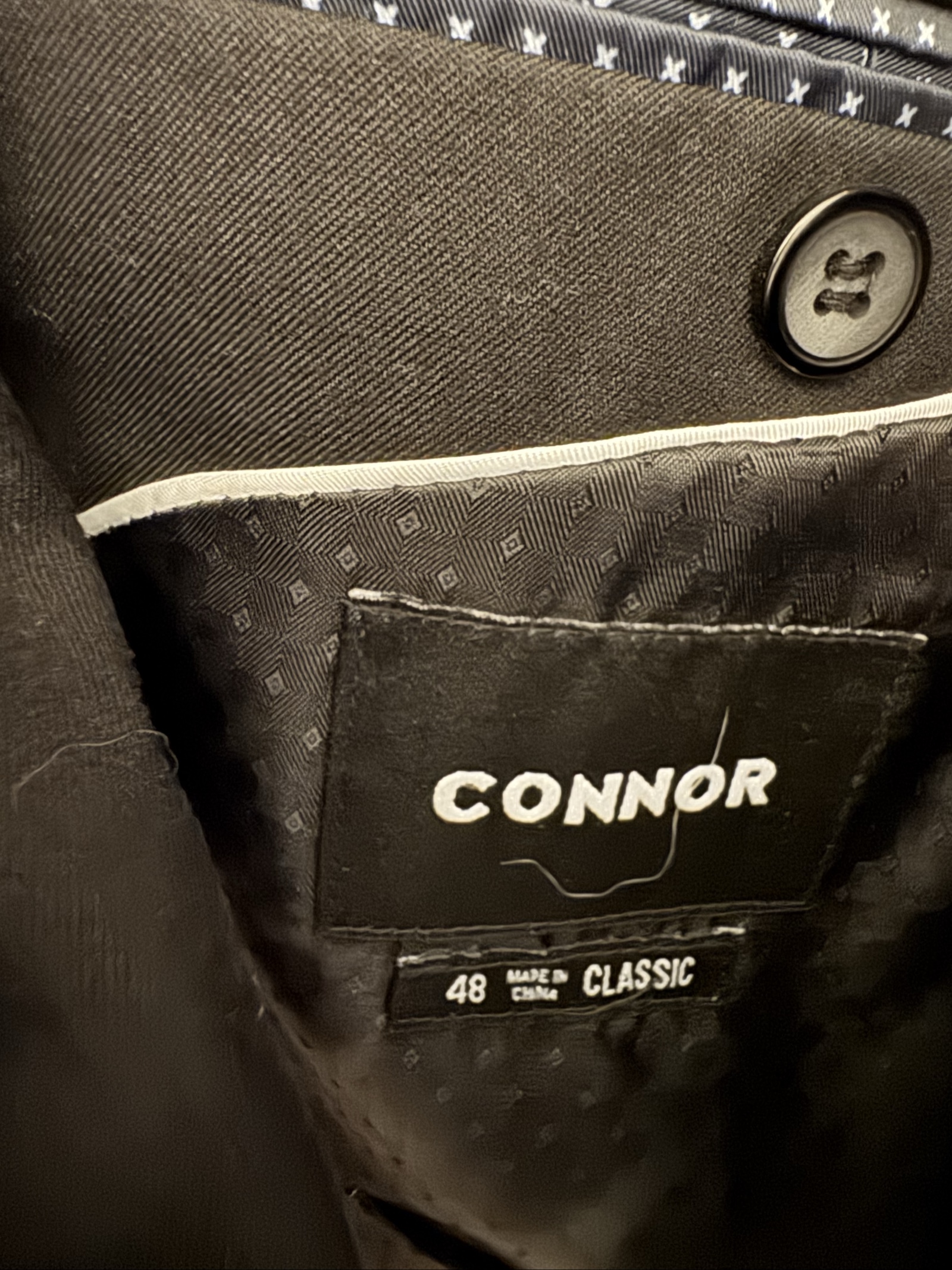 Connor Black Classic Blazer Size 48 Men image 2