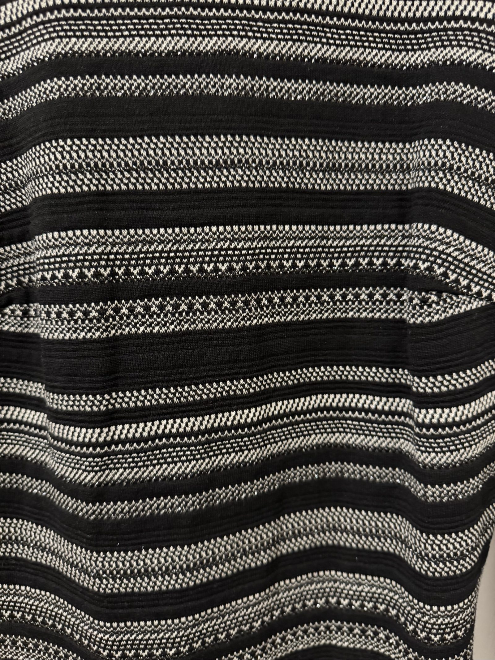 Kookai Black & White Knit Top Size 1