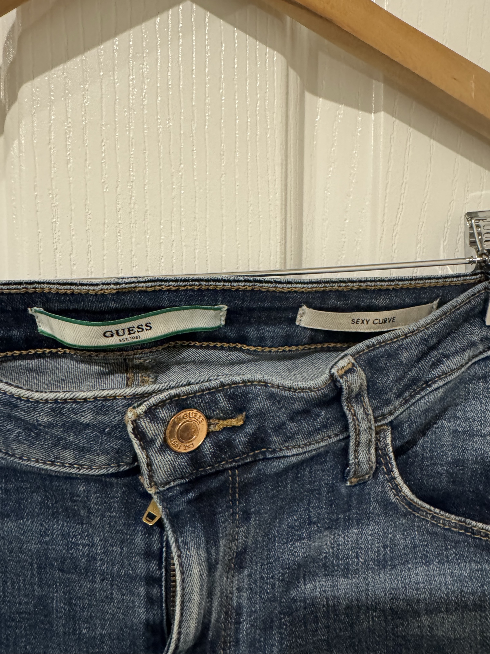 Guess Blue Sexy Curve Jeans Women Size 8 image 2