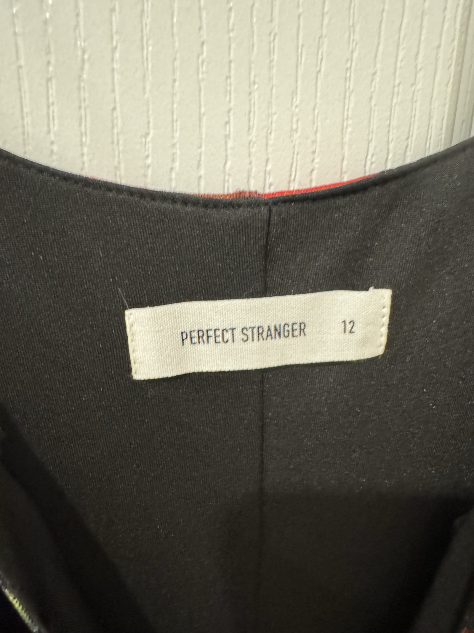 Perfect Stranger Black & Red Floral Slip Dress Size 12 image 2