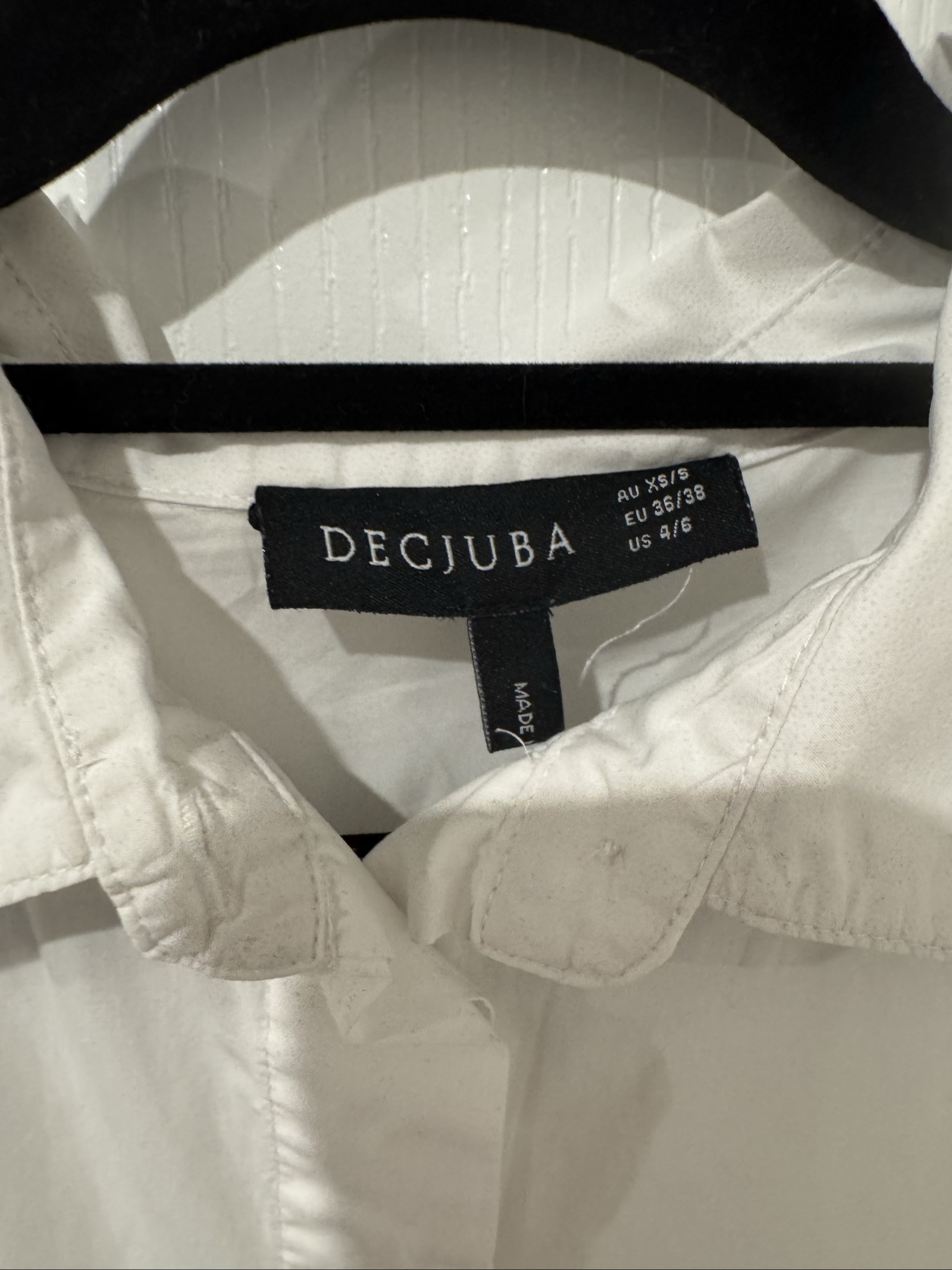 Decjuba White Shirt Blouse XS image 2