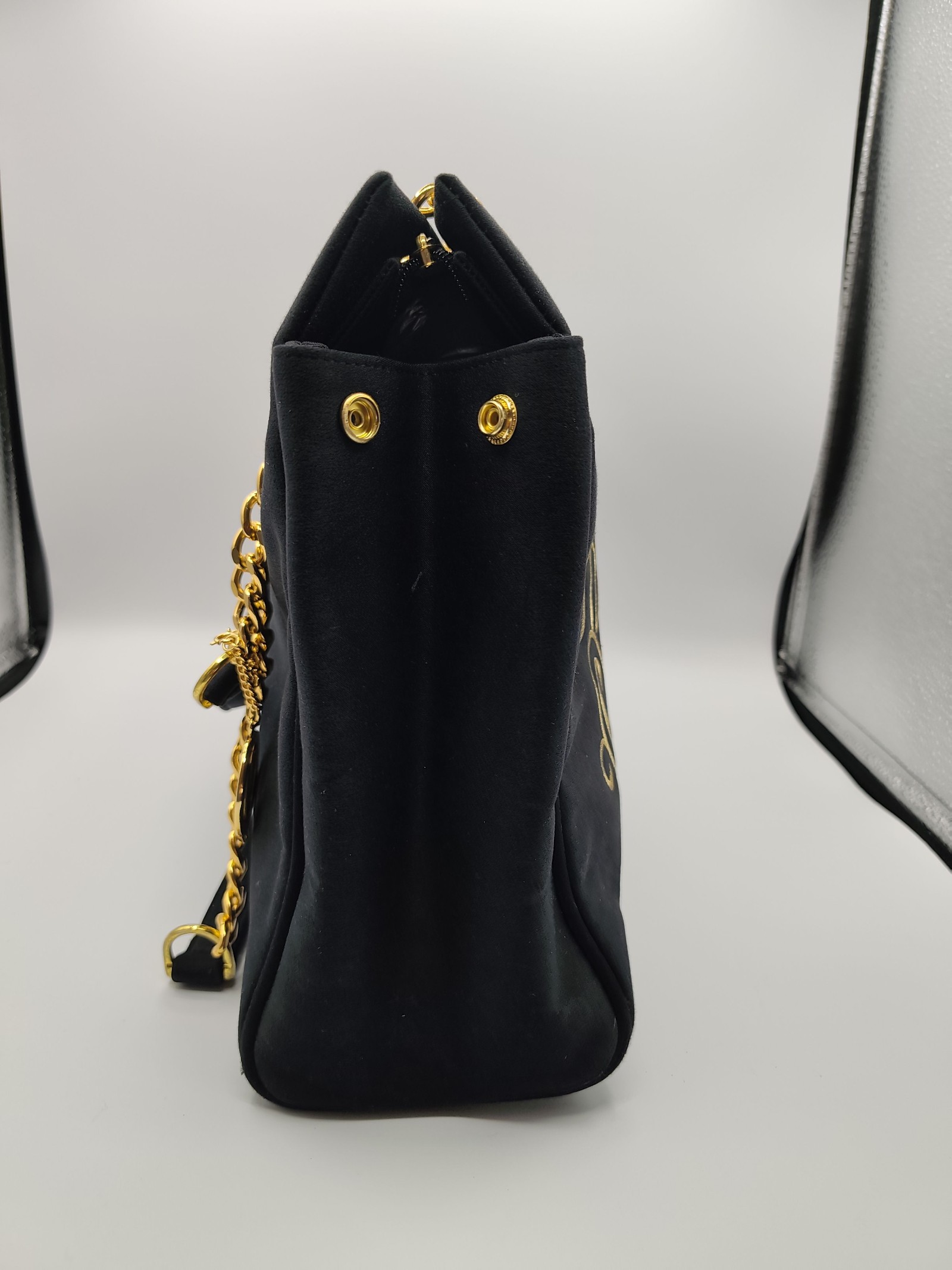 Valentino Christy Black & Gold Chain Handle Tote Bag Other image 9