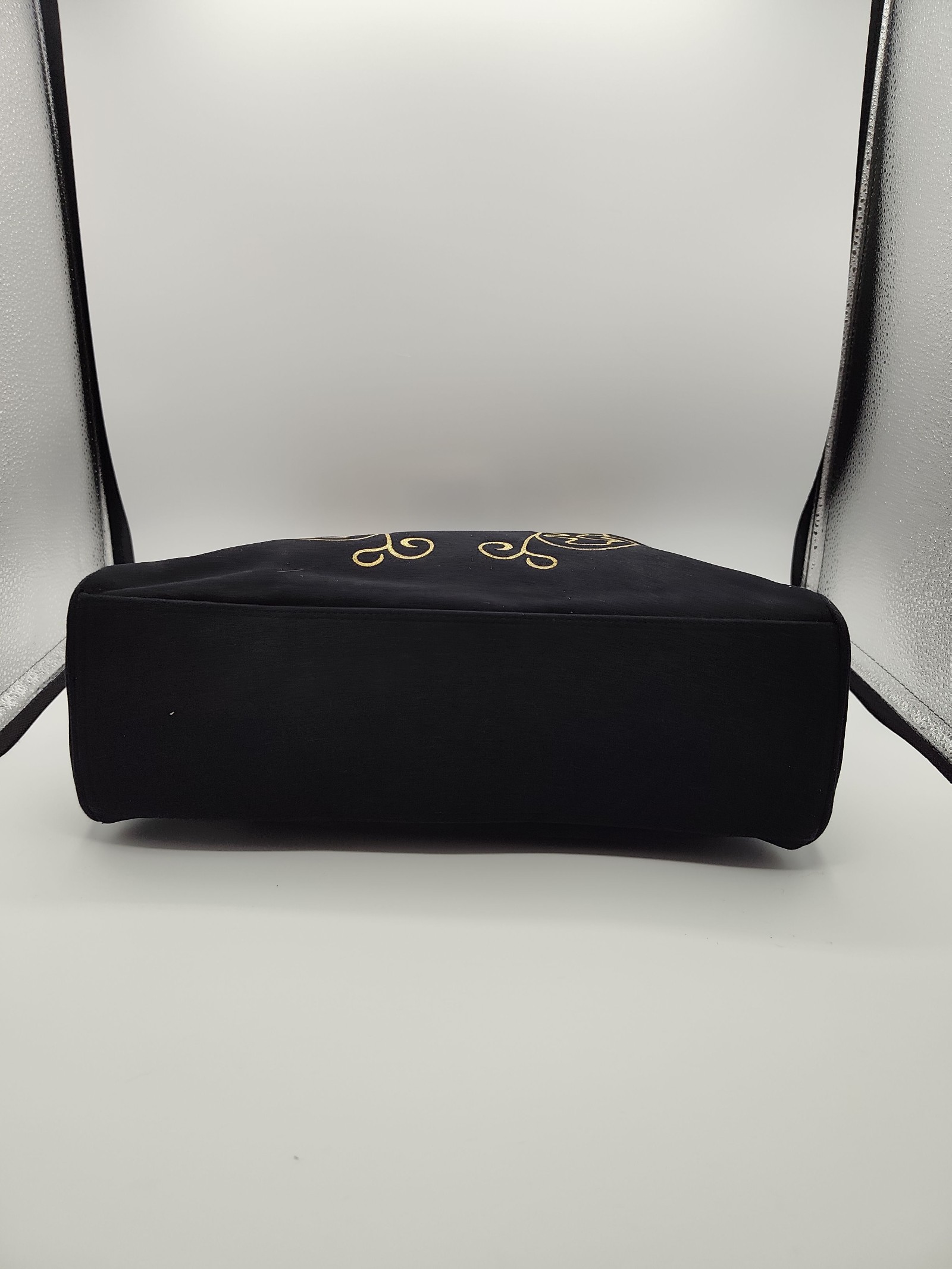 Valentino Christy Black & Gold Chain Handle Tote Bag Other image 10