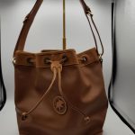 Hunting World Brown Leather Bucket Bag Women