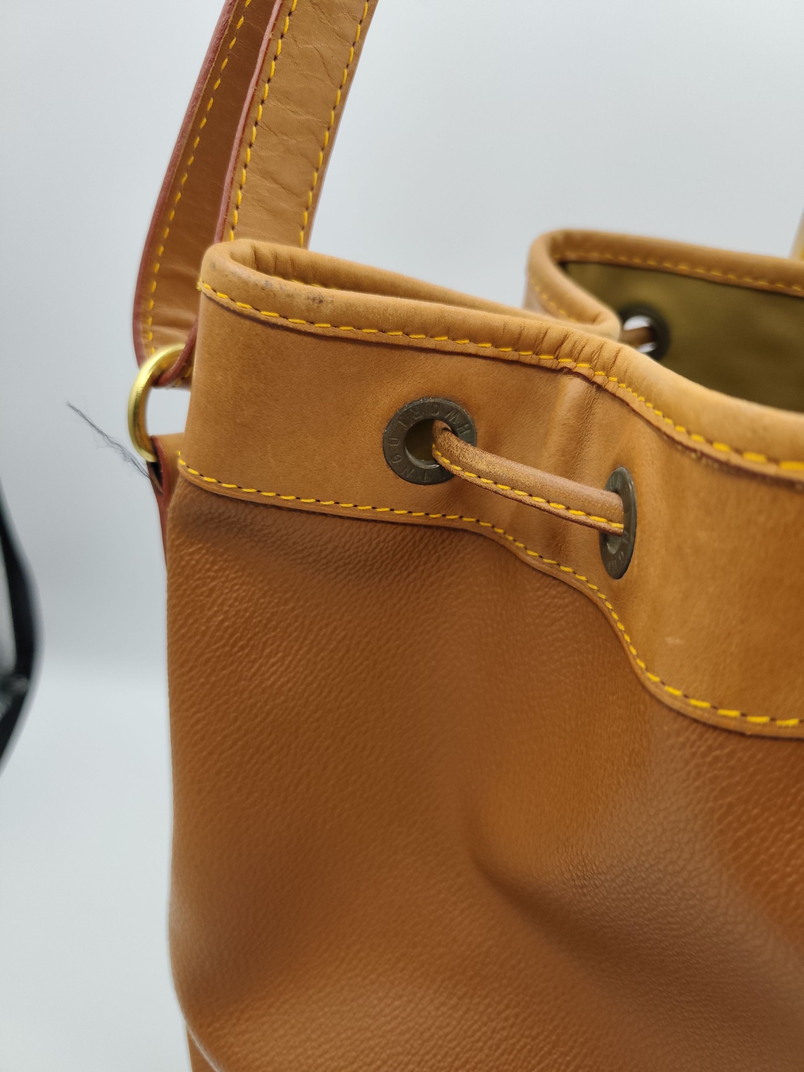 Hunting World Brown Leather Bucket Bag Women image 5