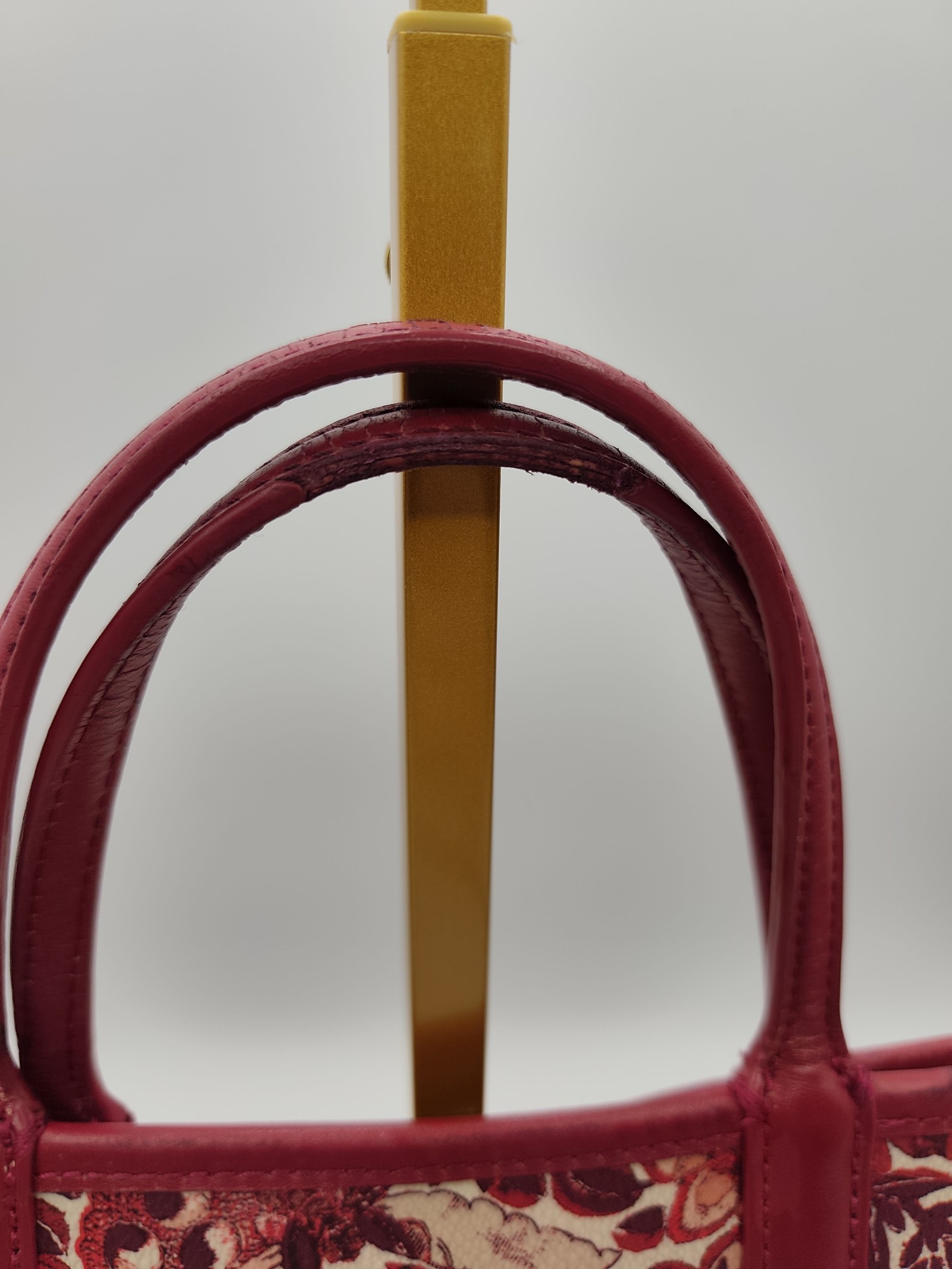 Tory Burch Red & Multi Floral Tote Bag image 7