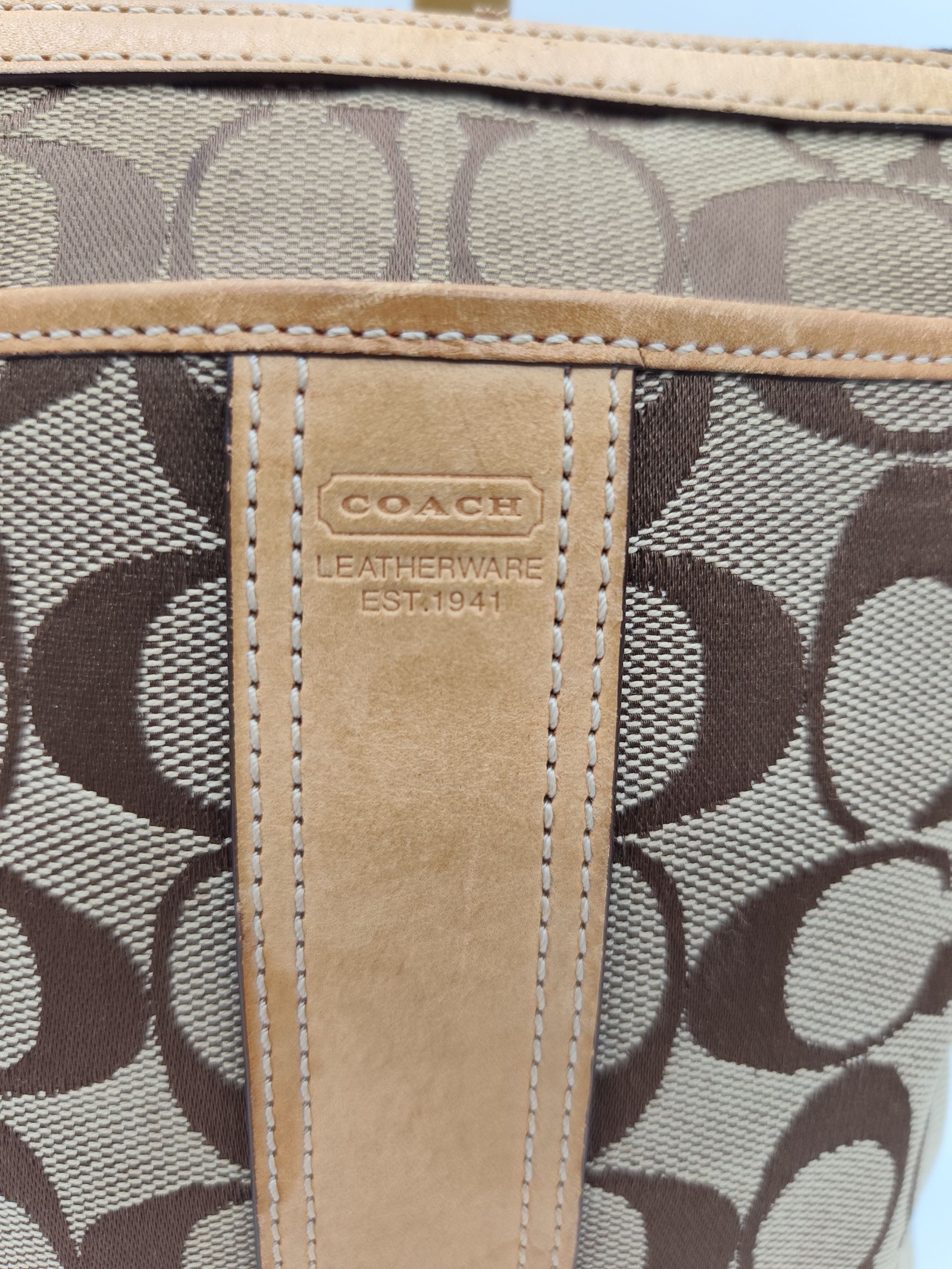 Coach Brown Signature Crossbody Bag image 2