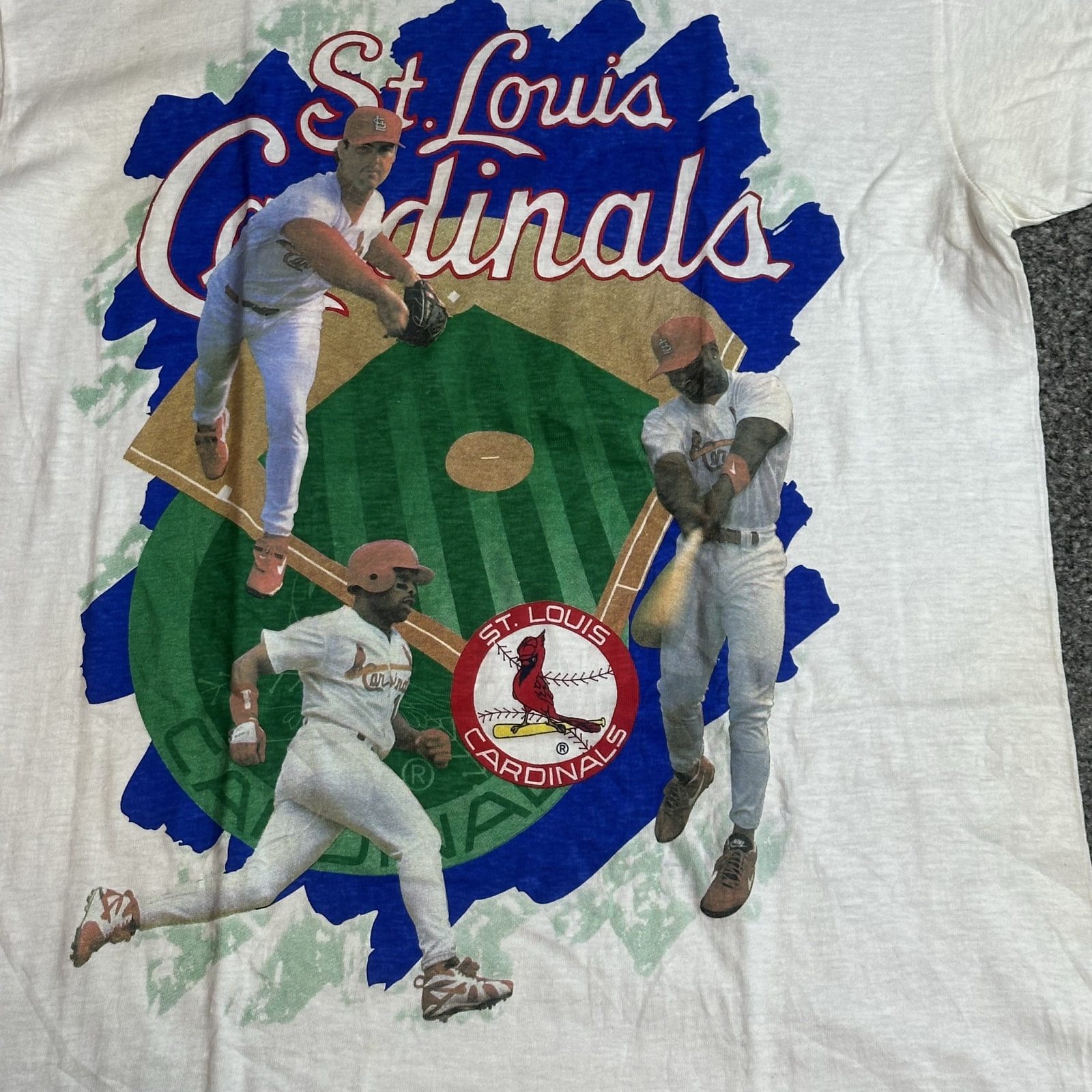 White St Louis Cardinals & Coca Cola Graphic T-Shirt Large image 2