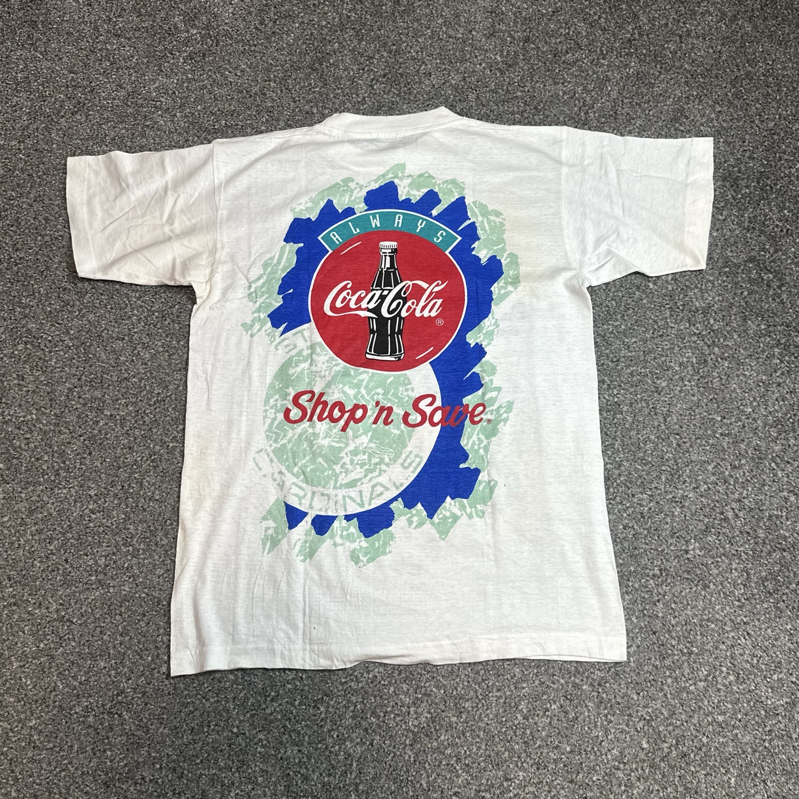 White St Louis Cardinals & Coca Cola Graphic T-Shirt Large image 3