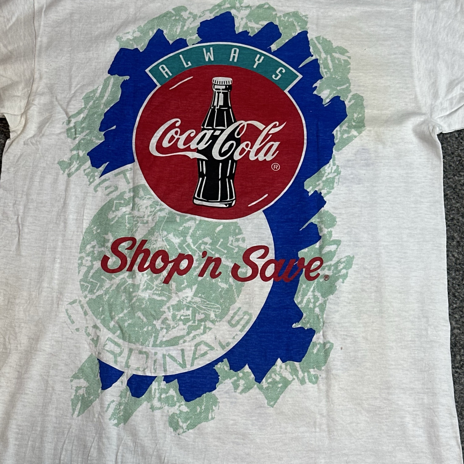 White St Louis Cardinals & Coca Cola Graphic T-Shirt Large image 4