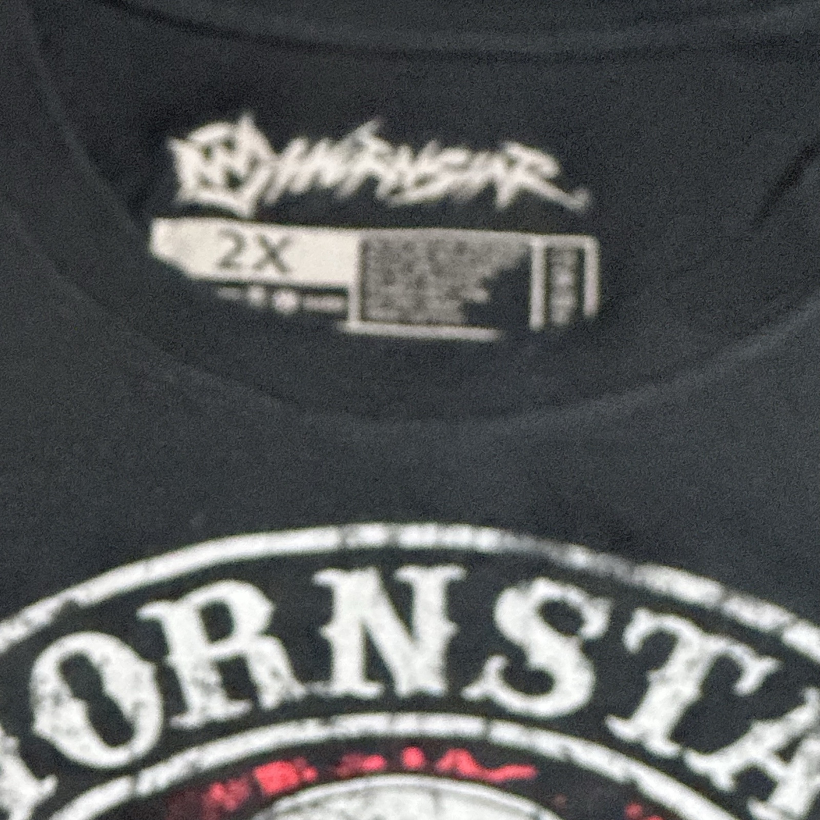 Wornstar Black Skull & Crossbones Graphic Tee T-Shirt Men’s 2X image 3