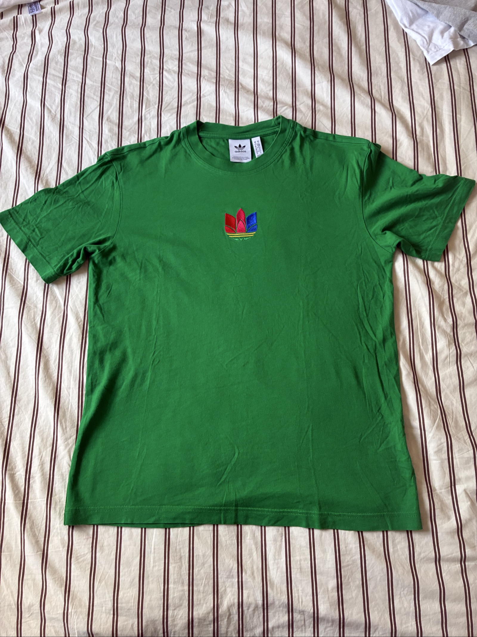 Adidas Green Multi Logo T-Shirt Large image 5