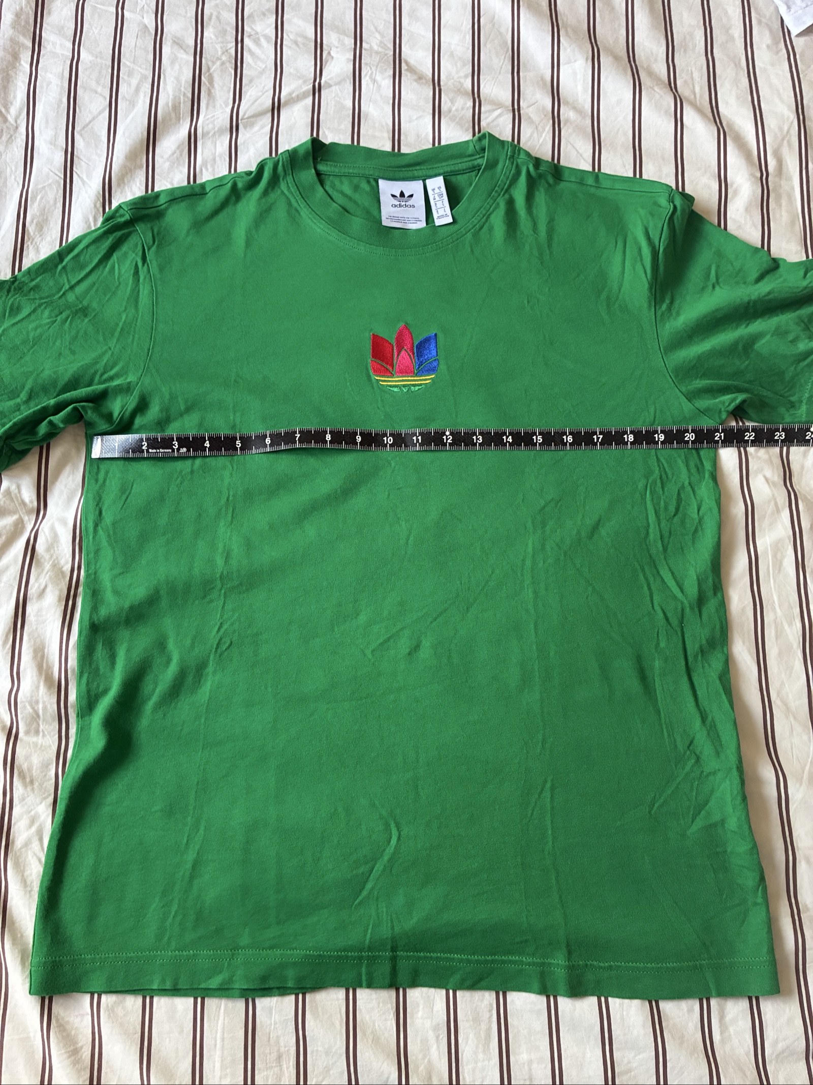 Adidas Green Multi Logo T-Shirt Large image 8