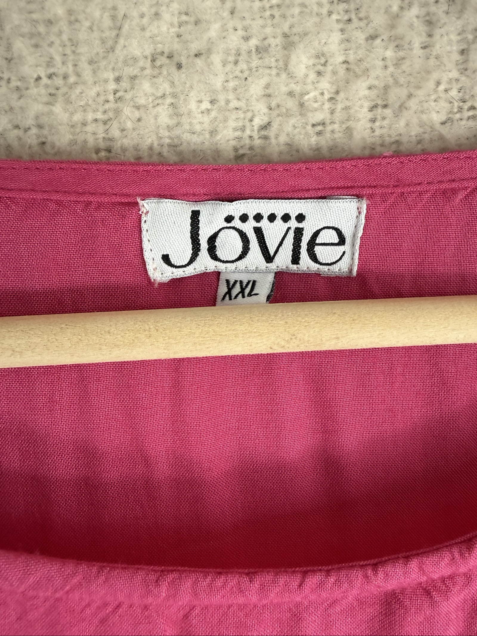 Jovie Pink Floral Embroidered Blouse XXL Relaxed Fit Soft Viscose Top image 3