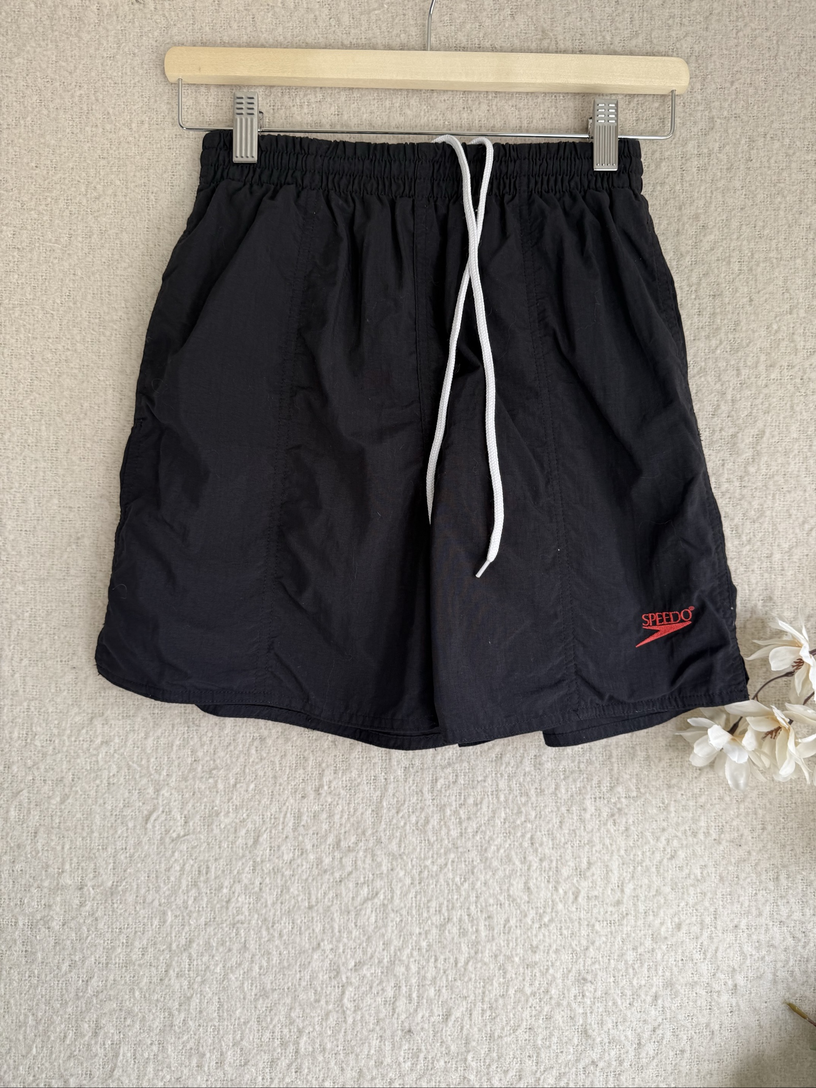 Speedo Black Swim Shorts L Men Classic Lightweight Swimwear Beachwear