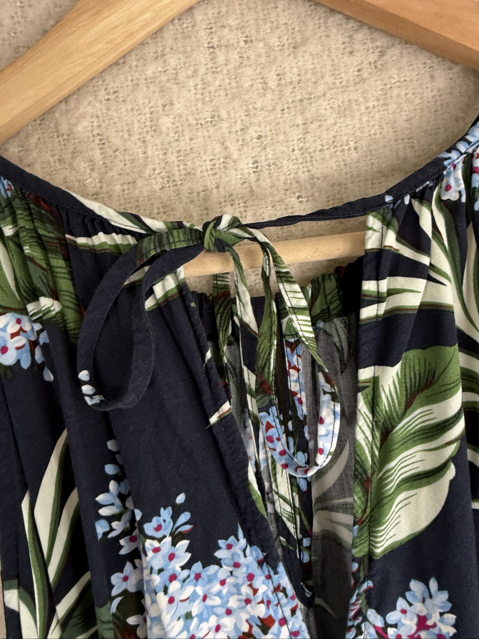 Oasis Navy Floral Sleeveless Dress UK 8 Summer Casual Chic Print image 5