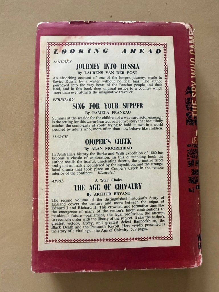 John Le Carré The Spy Who Came In From The Cold Book Vintage 1963 image 2