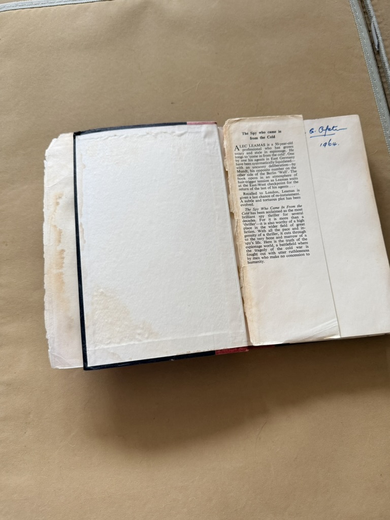 John Le Carré The Spy Who Came In From The Cold Book Vintage 1963 image 3