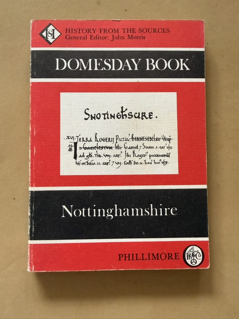 Phillimore Red Domesday Book Nottinghamshire History Paperback