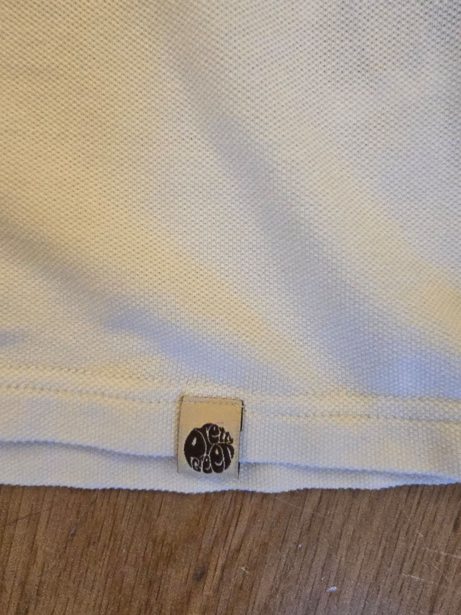 Pretty Green White & Navy Stripe Polo Shirt XL image 2