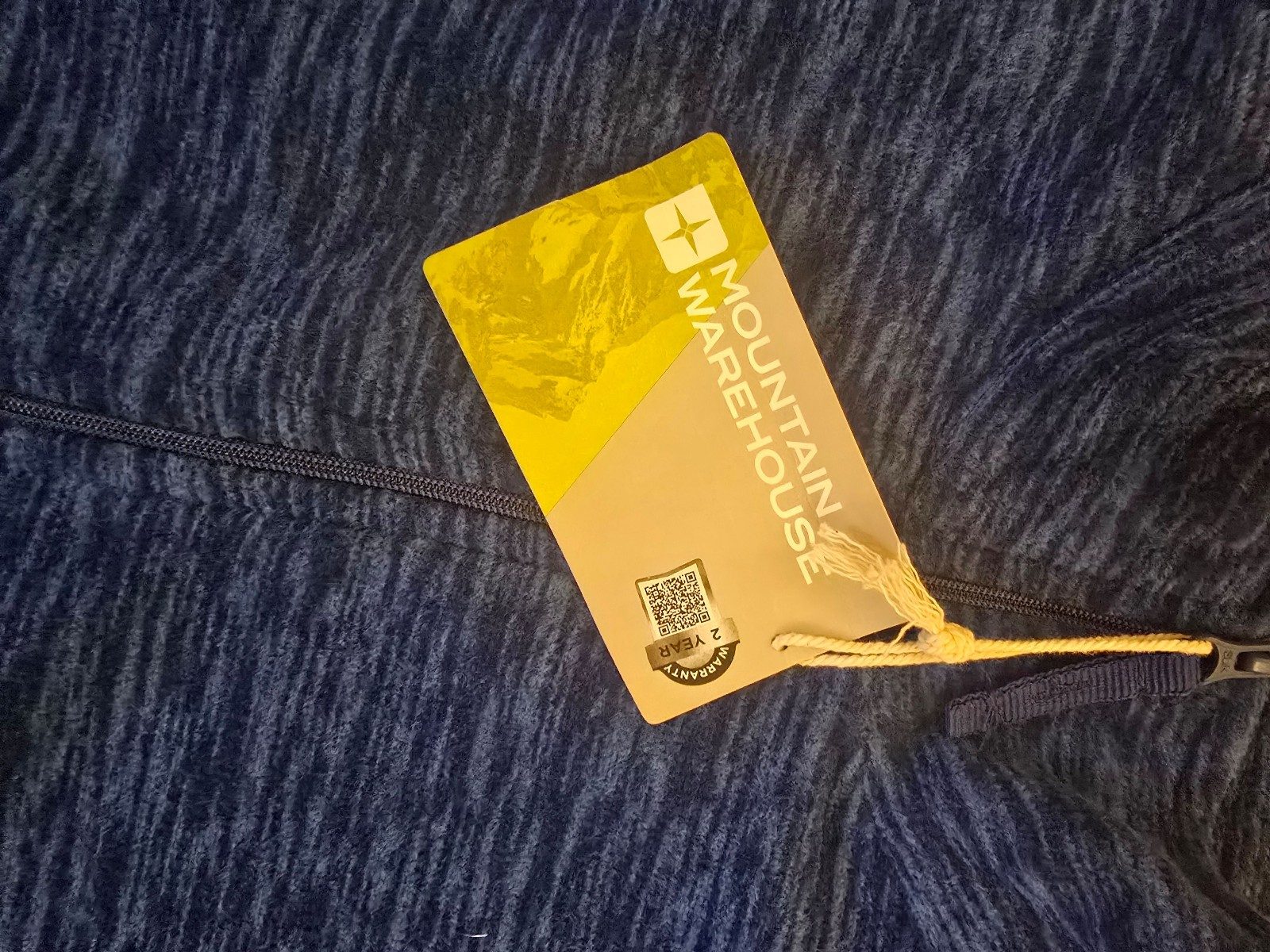 BNWT Mountain Warehouse Blue Marl 1/4 Zip Fleece XL image 3